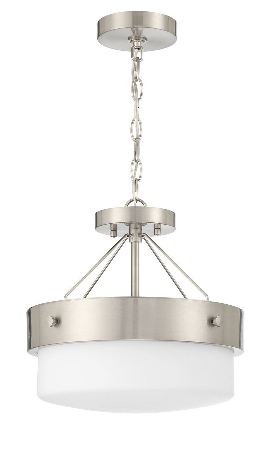 Craftmade - XS3213-BNK - Two Light Flushmount - Oak Street - Brushed Polished Nickel