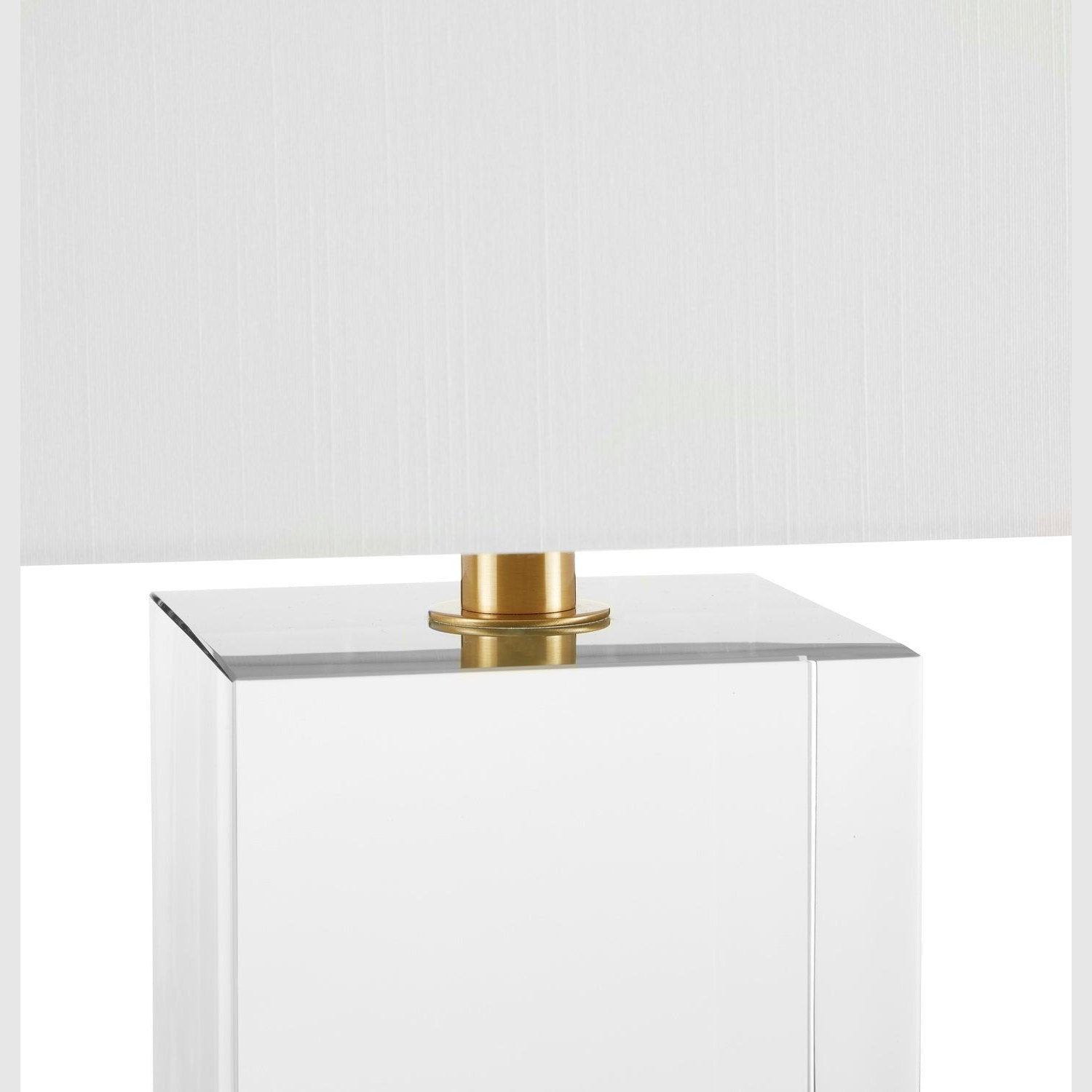Currey and Company - 6000-0770 - One Light Table Lamp - Clara Table Lamp - Clear/Brass