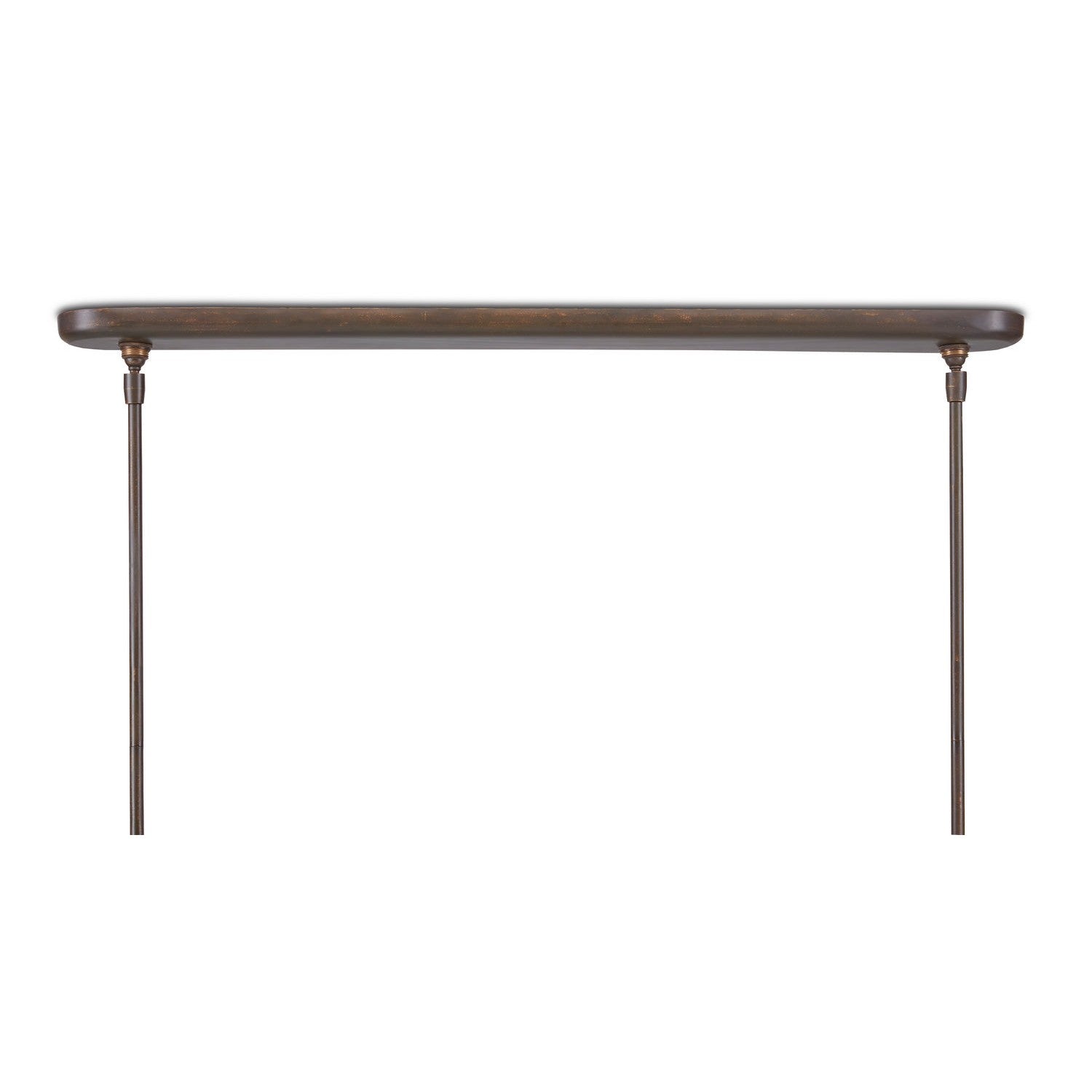 Currey and Company - 9000-0862 - Five Light Linear Chandelier - Lyon Collection - Bronze Verdigris/White