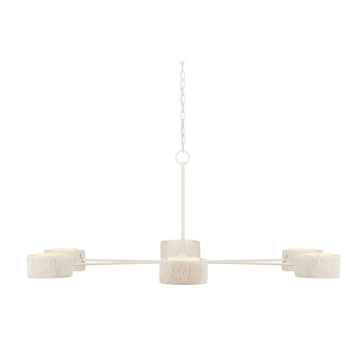 Currey and Company - 9000-0865 - Six Light Chandelier - Monreale Collection - White