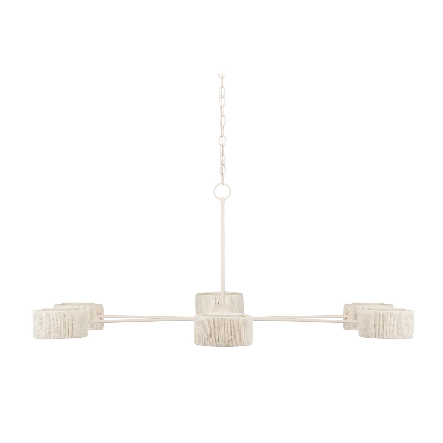 Currey and Company - 9000-0865 - Six Light Chandelier - Monreale Collection - White