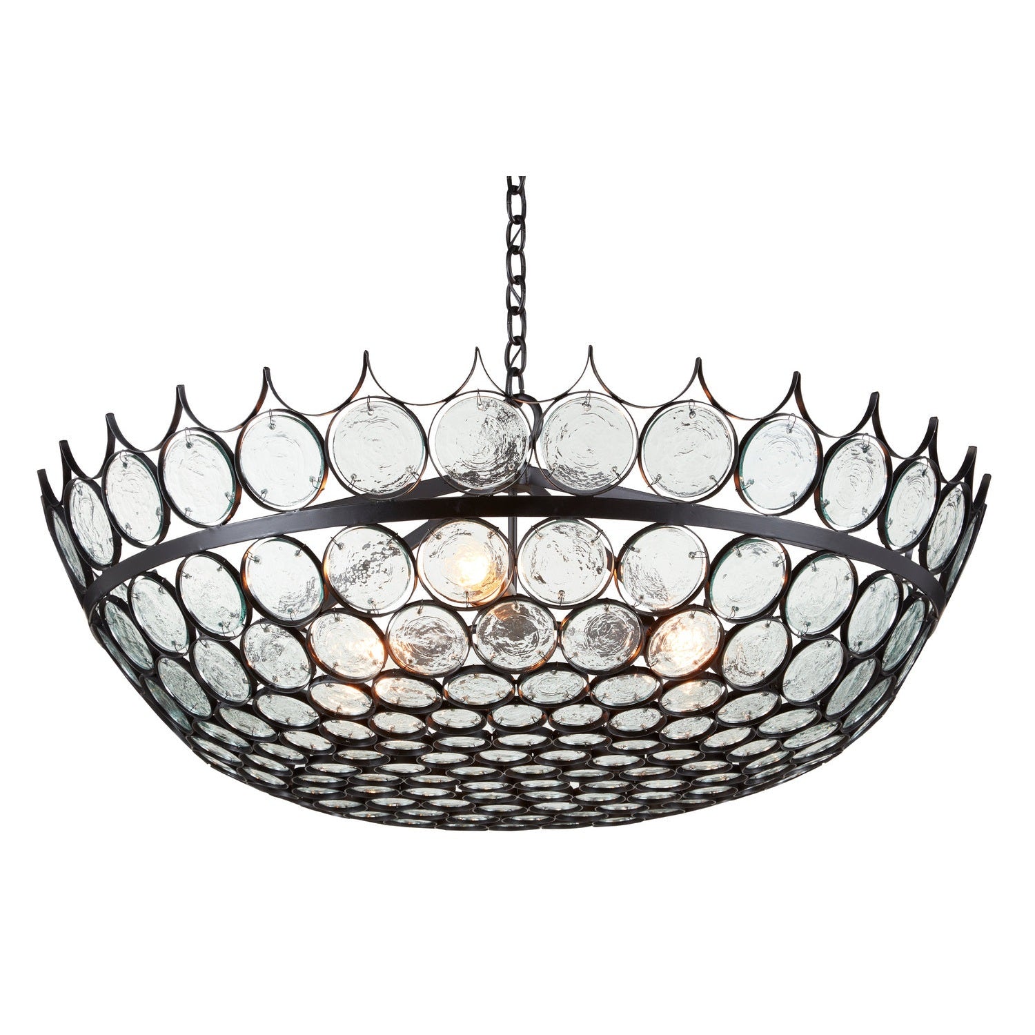 Currey and Company - 9000-0879 - Three Light Chandelier - Augustus Collection - Bronze