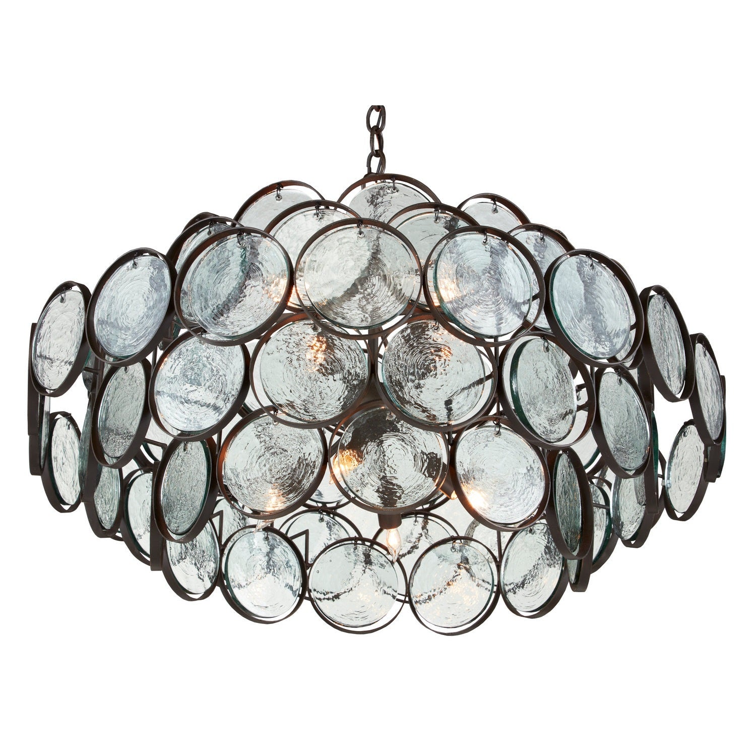 Currey and Company - 9000-0880 - Eight Light Chandelier - Galahad Collection - Bronze