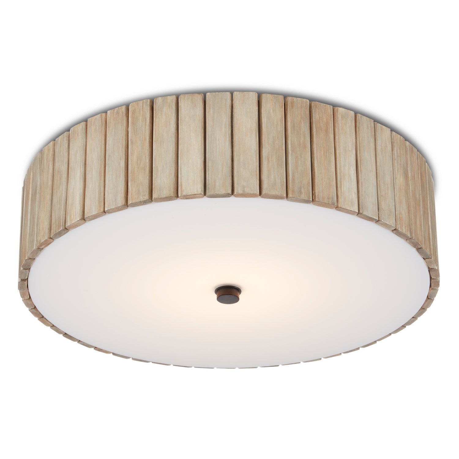 Currey and Company - 9999-0058 - One Light Semi-Flush Mount - Tetterby Collection - Taupe/Black