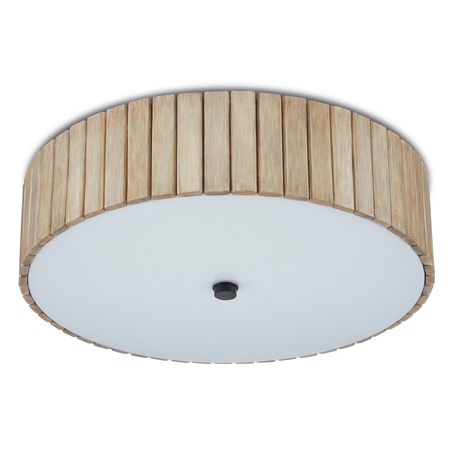 Currey and Company - 9999-0058 - One Light Semi-Flush Mount - Tetterby Collection - Taupe/Black