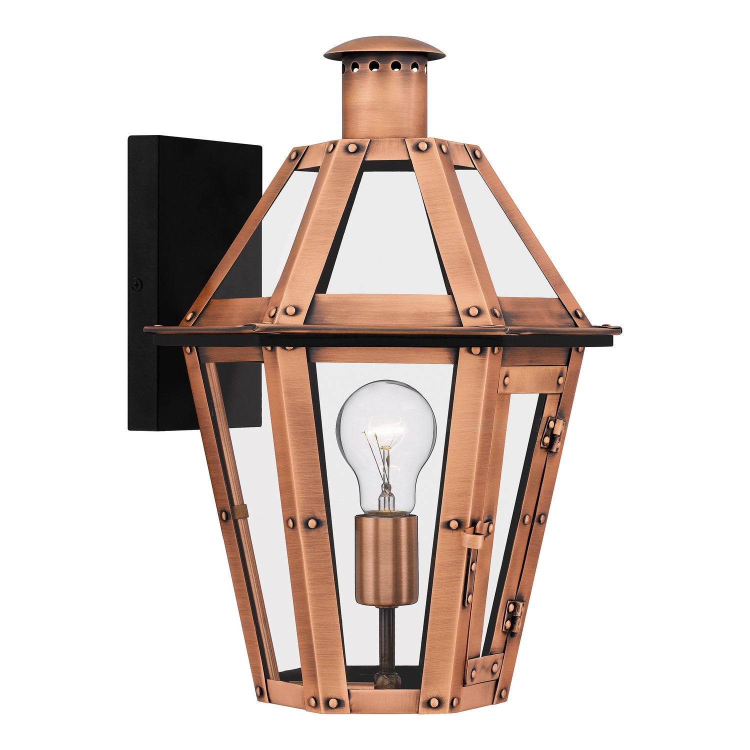 Quoizel - BURD8411AC - One Light Outdoor Wall Mount - Burdett - Aged Copper
