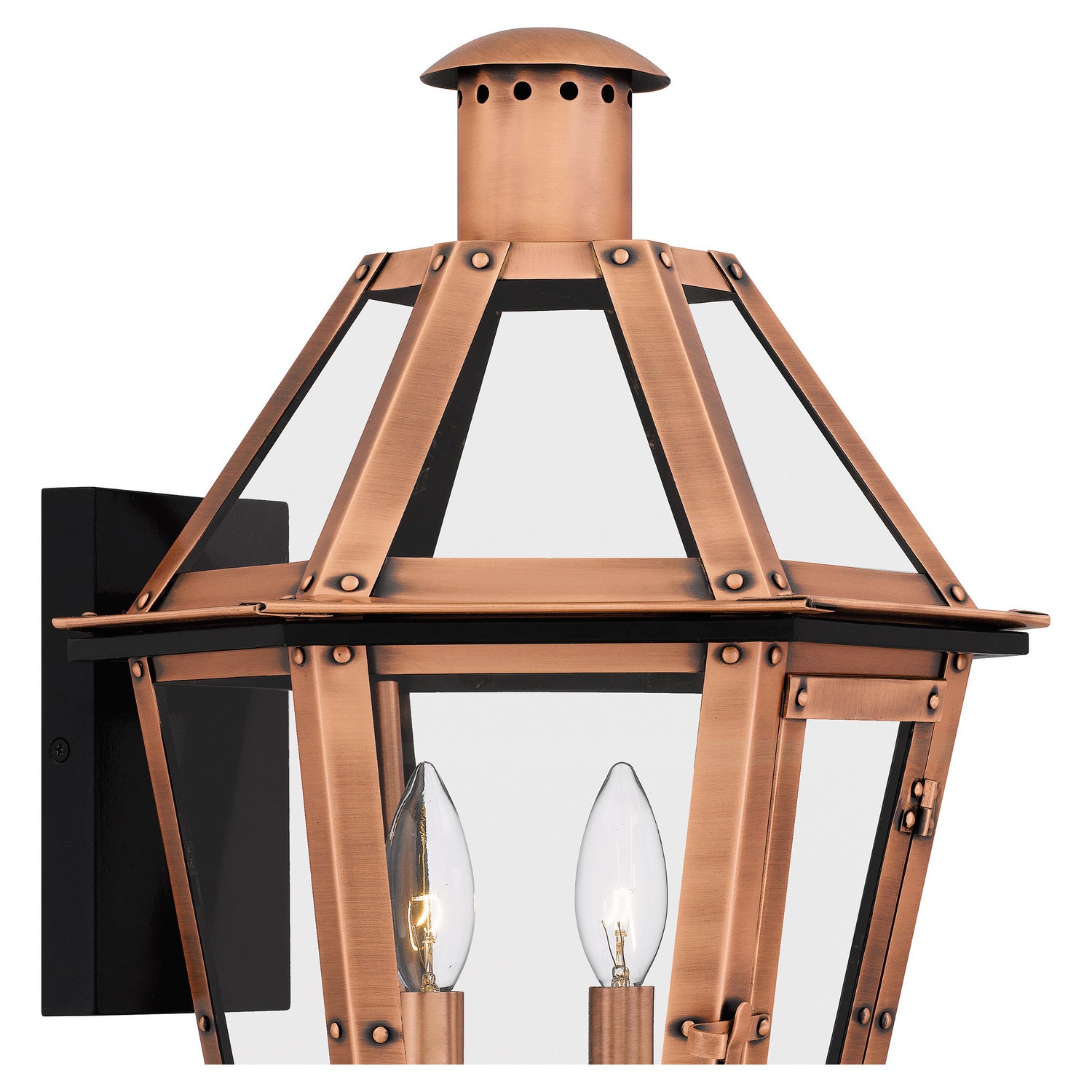 Quoizel - BURD8413AC - Two Light Outdoor Wall Lantern - Burdett - Aged Copper