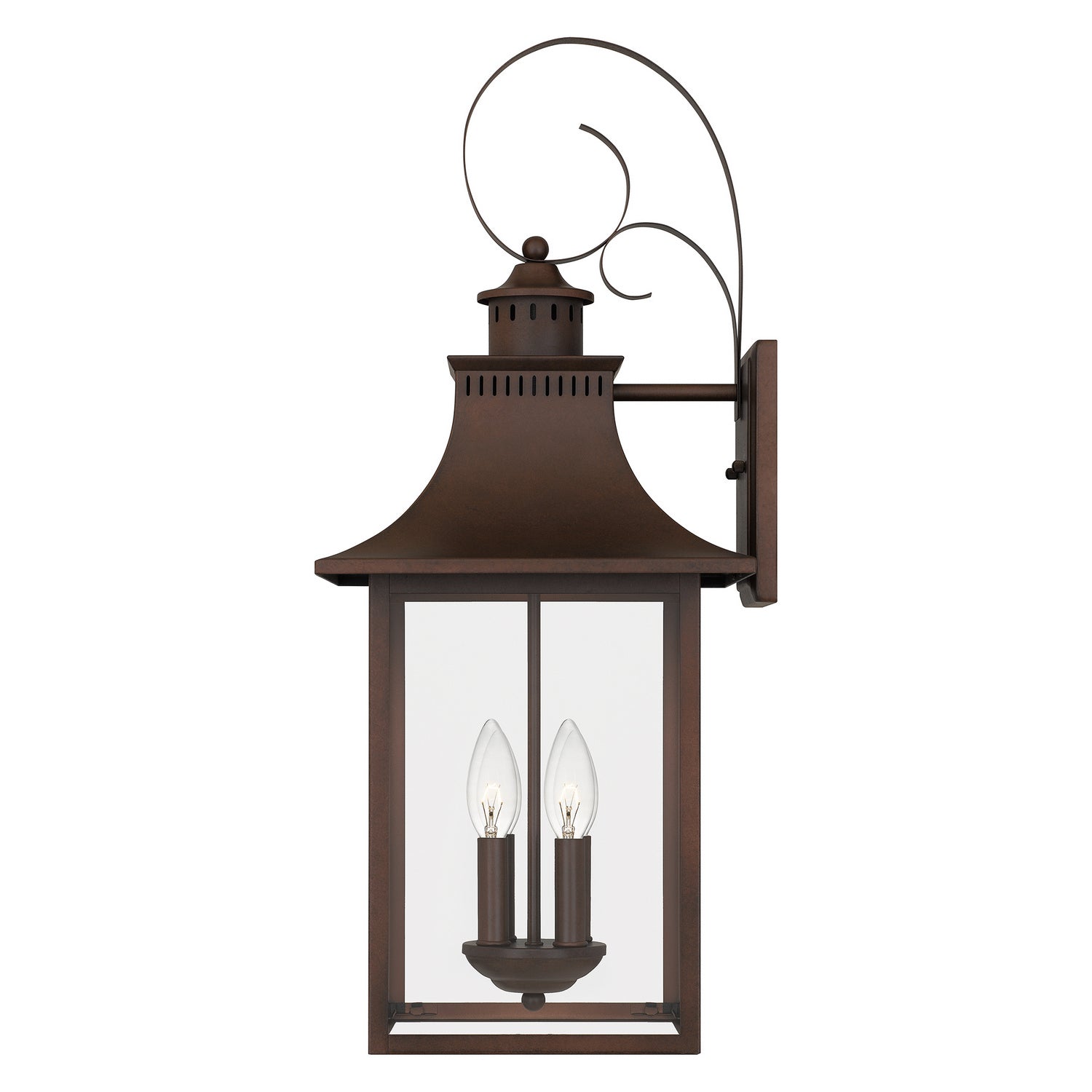 Quoizel - CCR8412CU - Four Light Outdoor Wall Lantern - Chancellor - Copper Bronze