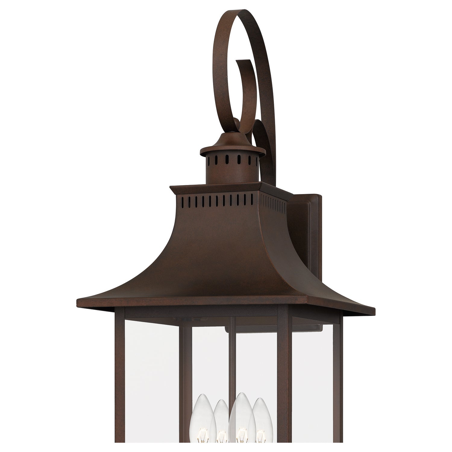 Quoizel - CCR8412CU - Four Light Outdoor Wall Lantern - Chancellor - Copper Bronze