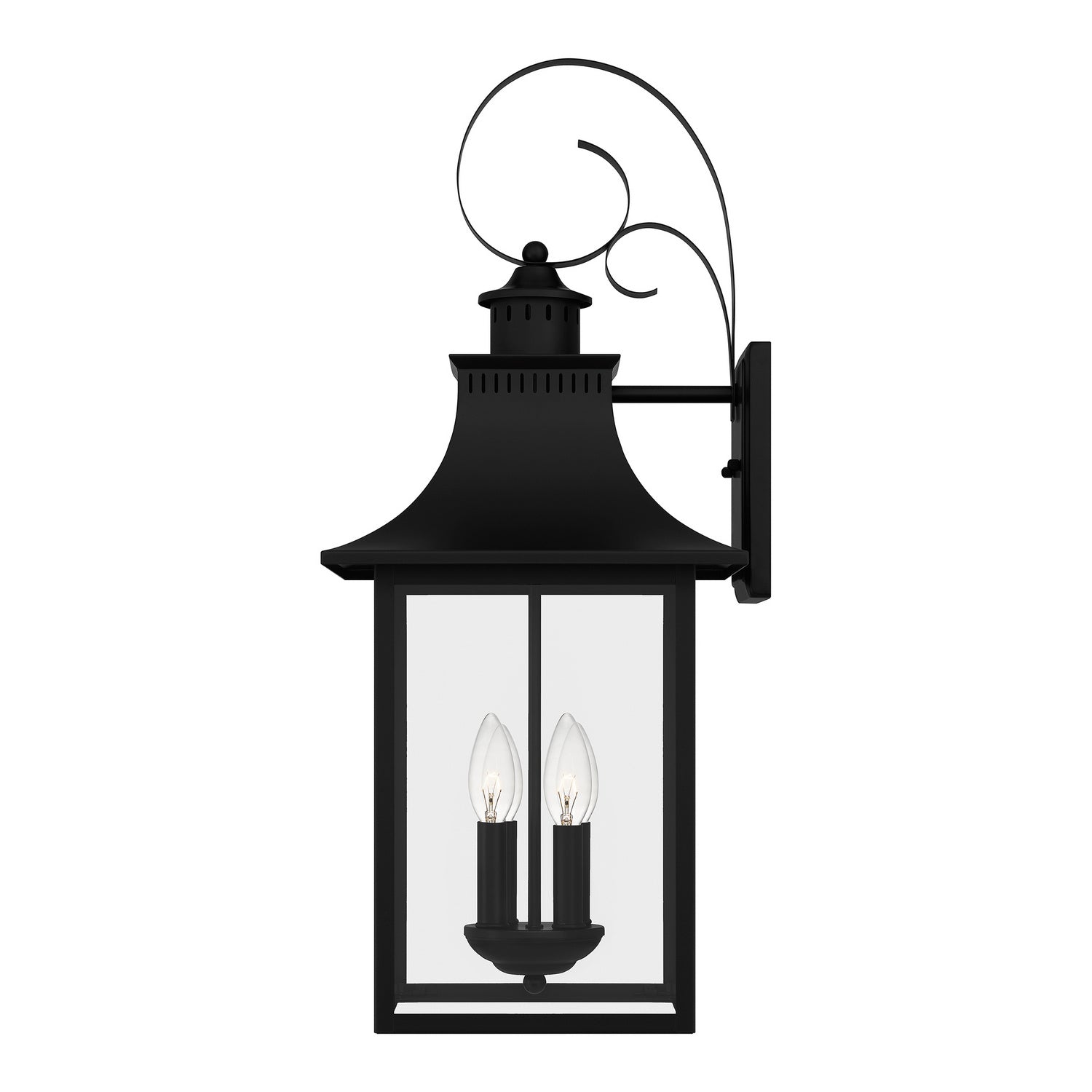 Quoizel - CCR8412K - Four Light Outdoor Wall Lantern - Chancellor - Mystic Black