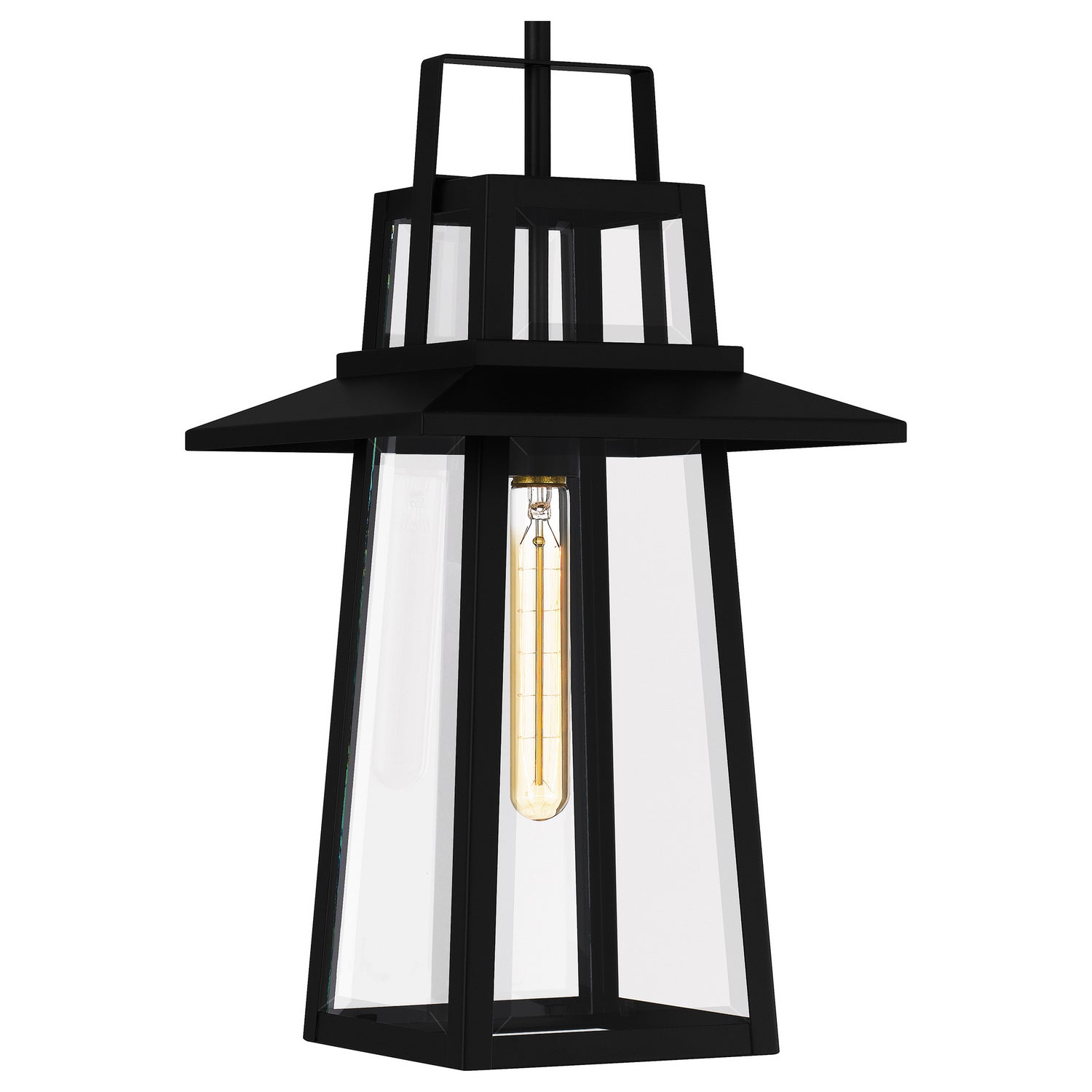 Quoizel - DEV1910MBK - One Light Outdoor Hanging Lantern - Devonport - Matte Black