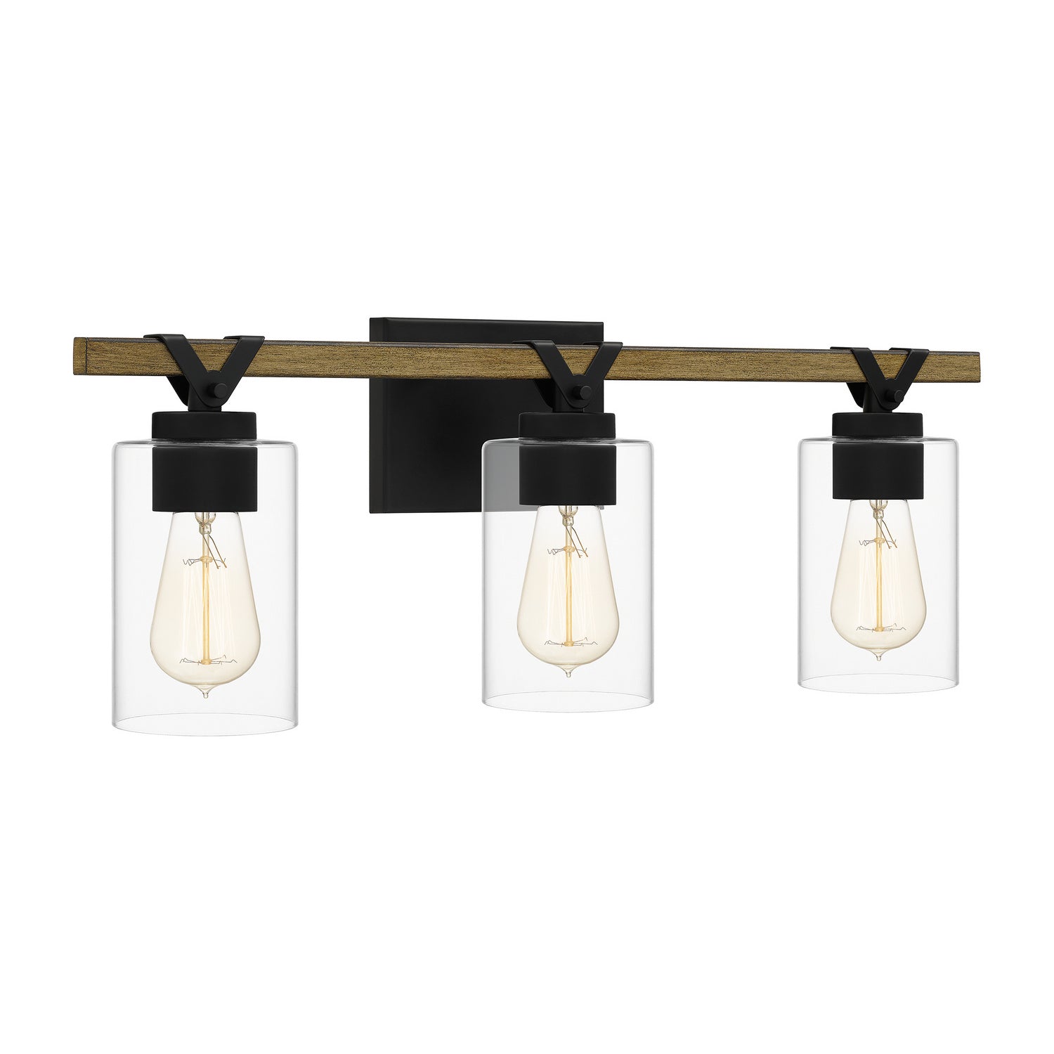 Quoizel - DEVN8624MBK - Three Light Bath - Devon Court - Matte Black