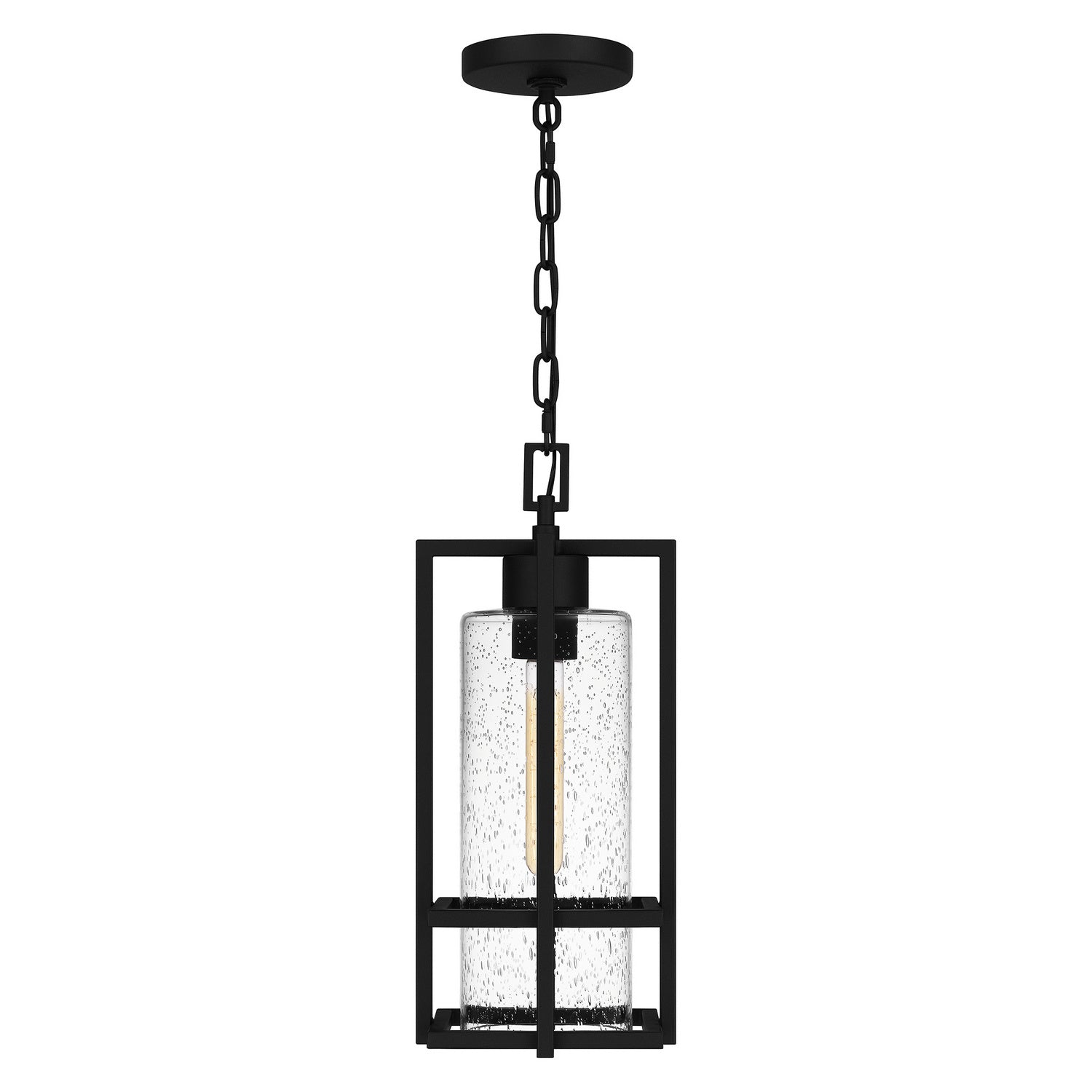 Quoizel - DMN1907EK - One Light Outdoor Hanging Lantern - Damien - Earth Black