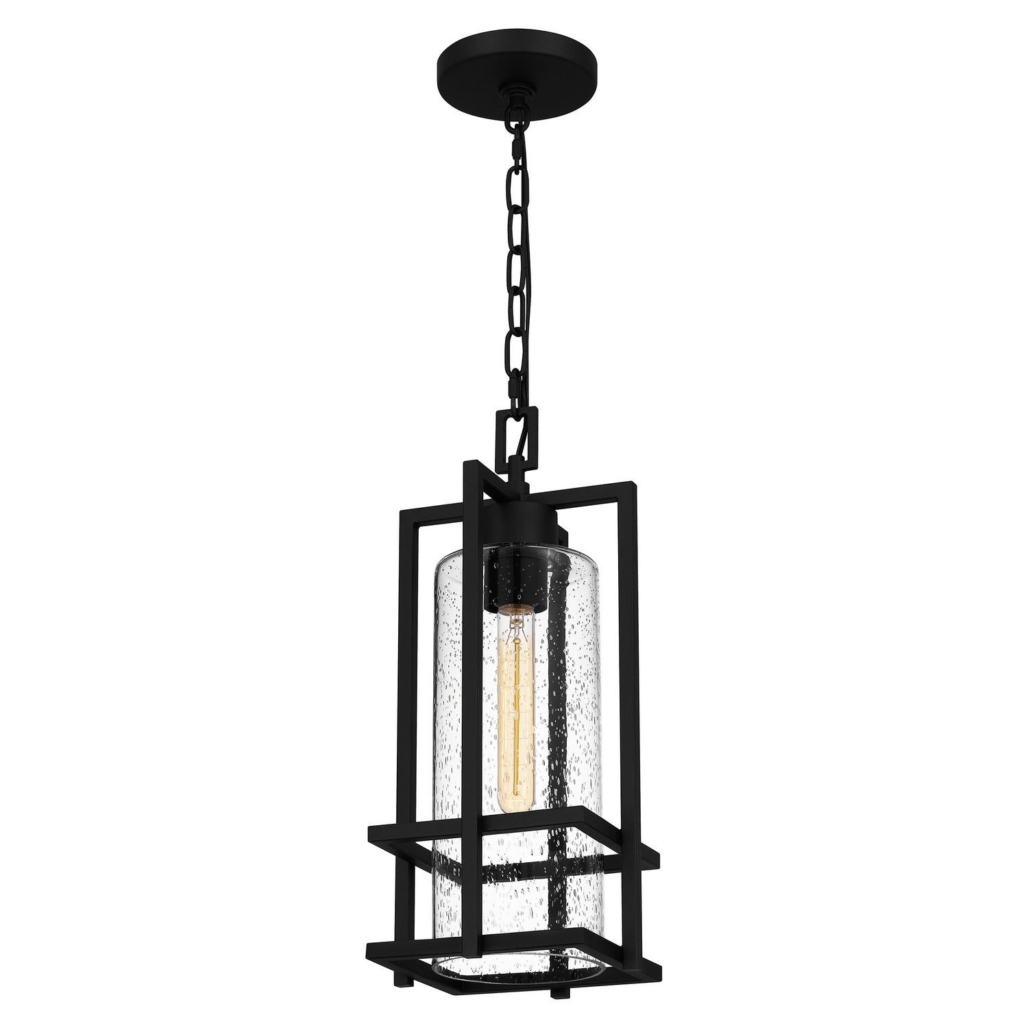 Quoizel - DMN1907EK - One Light Outdoor Hanging Lantern - Damien - Earth Black