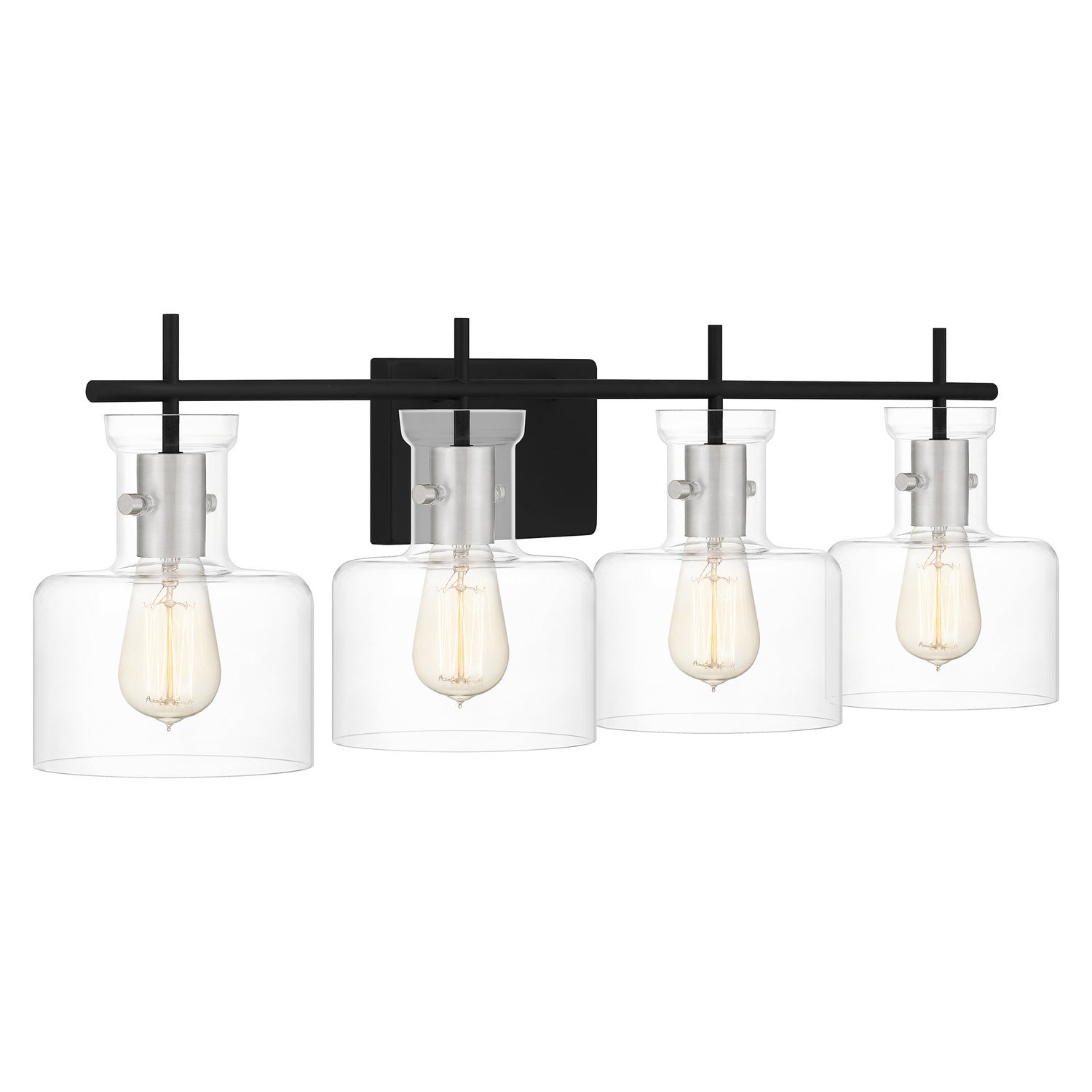 Quoizel - PEN8630MBK - Four Light Bath - Pensbury - Matte Black