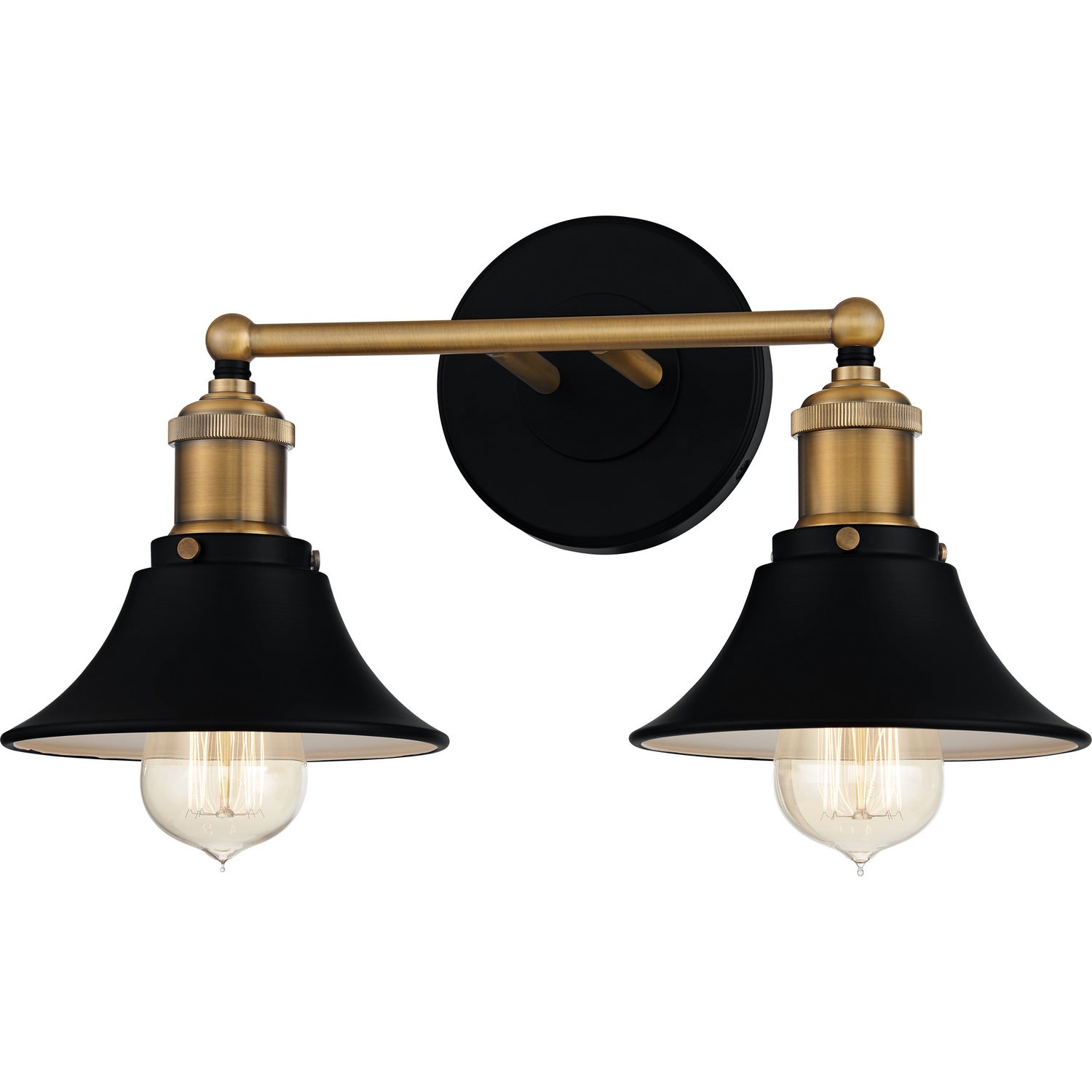 Quoizel - TRF8615MBK - Two Light Bath - Trafalgar - Matte Black