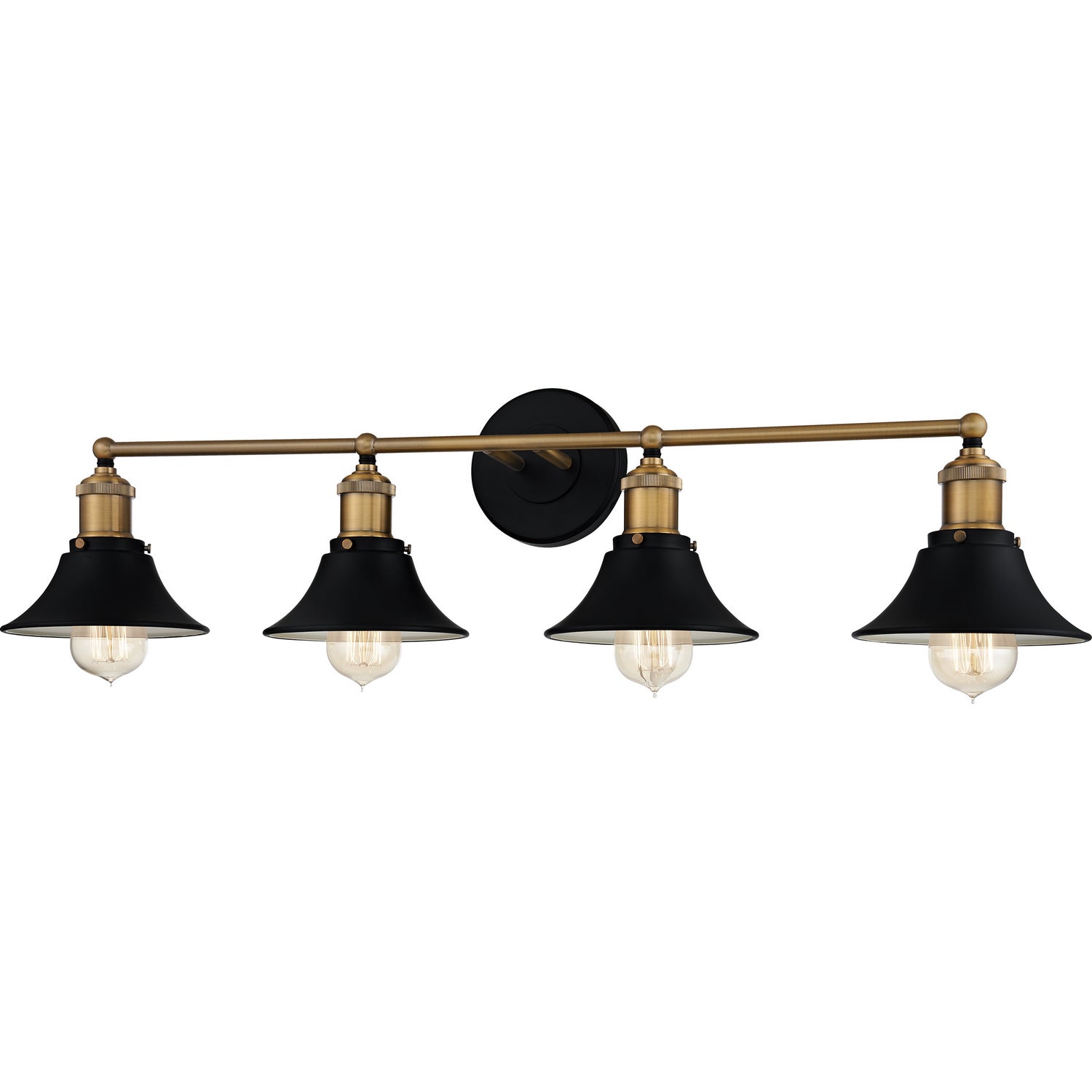 Quoizel - TRF8633MBK - Four Light Bath - Trafalgar - Matte Black