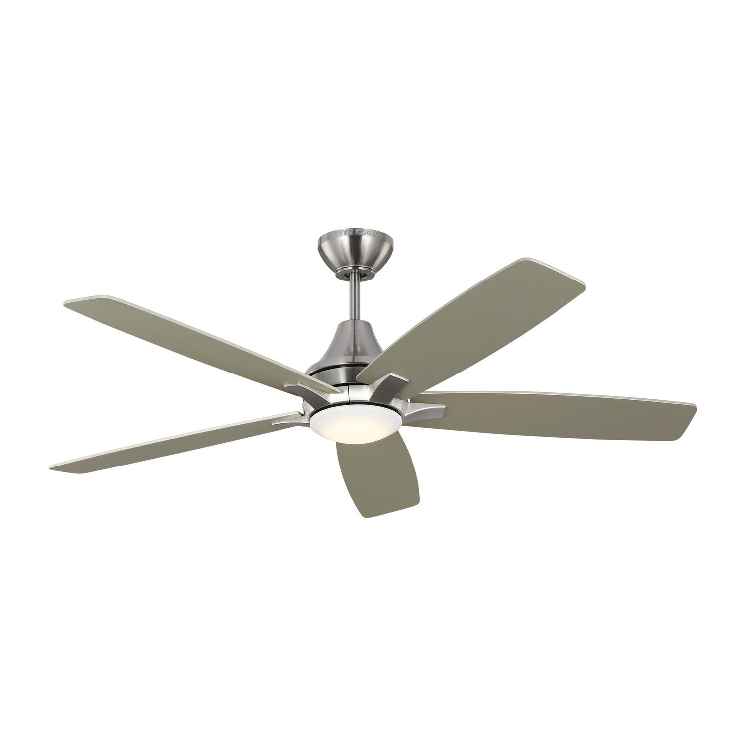 Generation Lighting - 5LWDR52BSD - 52" Ceiling Fan - Lowden - Brushed Steel