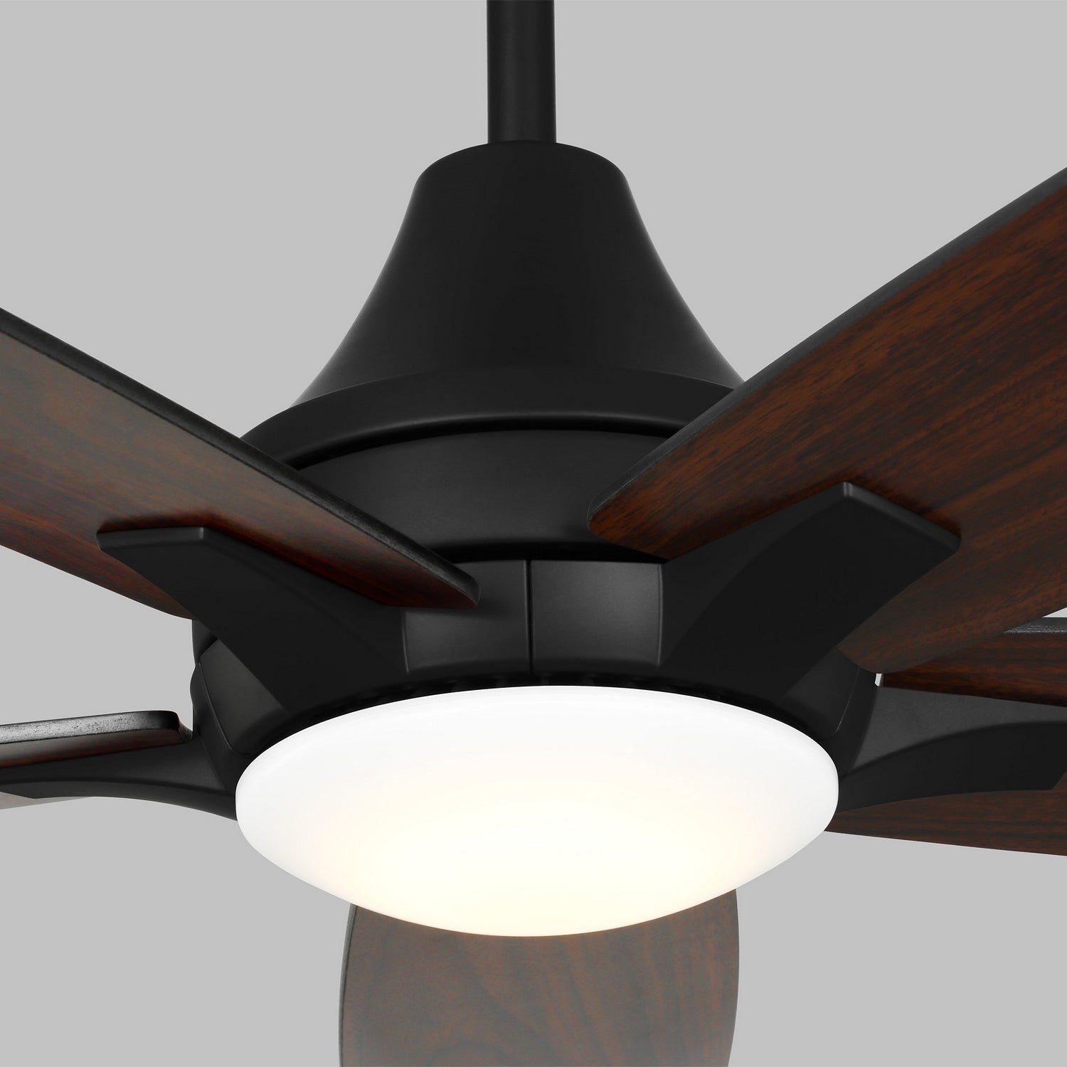 Generation Lighting - 5LWDR52MBKD - 52" Ceiling Fan - Lowden - Midnight Black