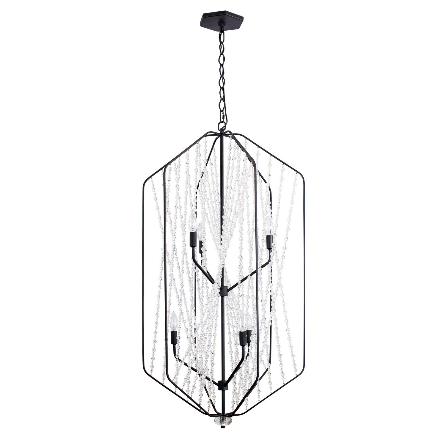 Varaluz - 321F06CB - Six Light Foyer Pendant - Chelsea - Carbon