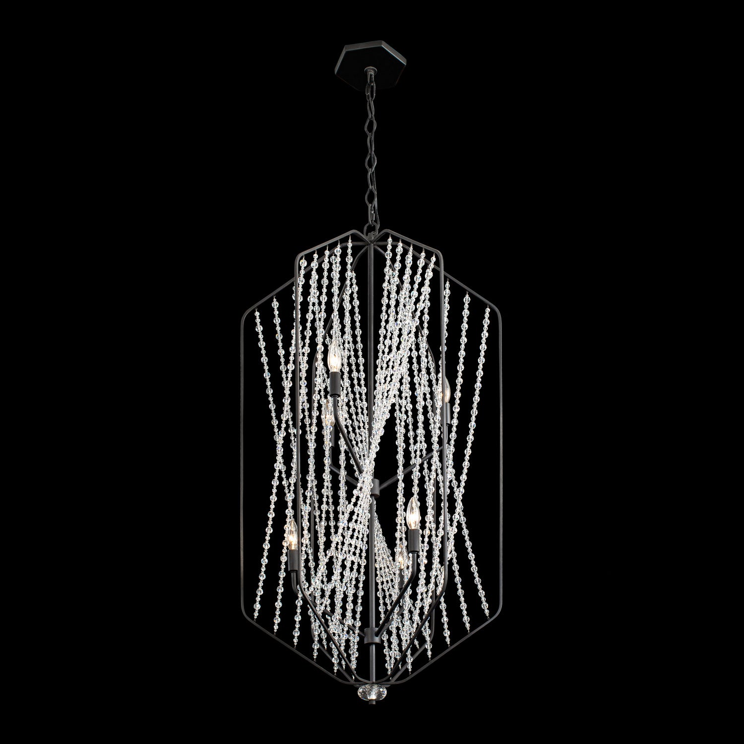 Varaluz - 321F06CB - Six Light Foyer Pendant - Chelsea - Carbon