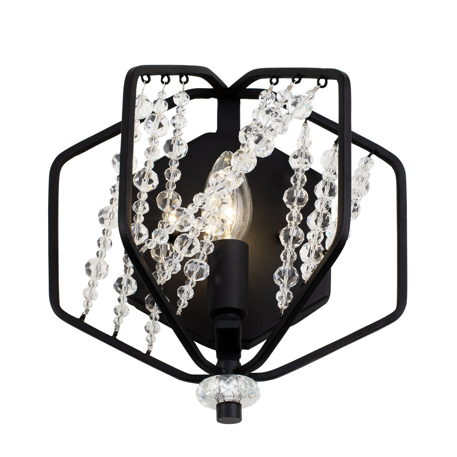 Varaluz - 321W01CB - One Light Wall Sconce - Chelsea - Carbon