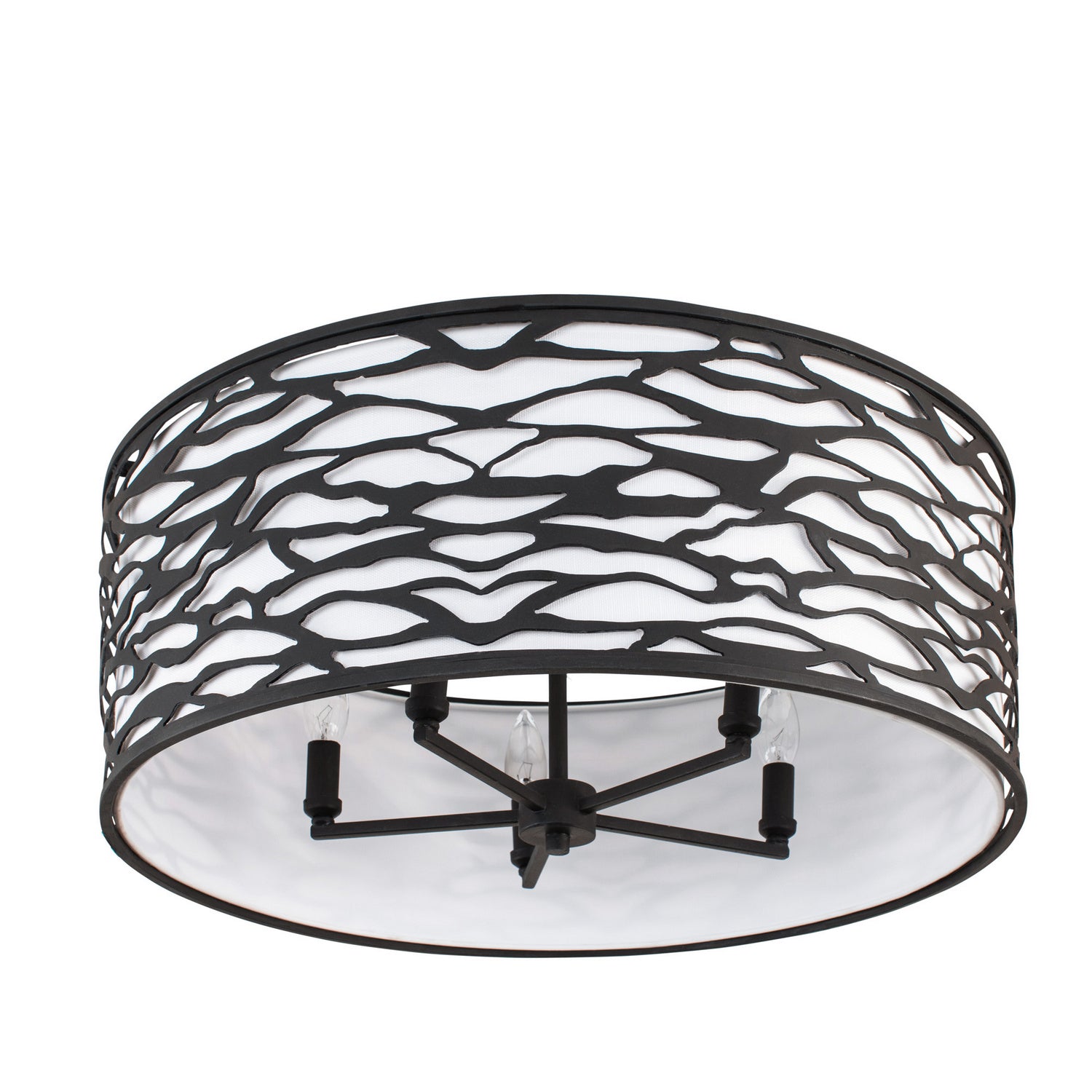 Varaluz - 348S05CB - Five Light Convertible Semi-Flush/Pendant - Kato - Carbon