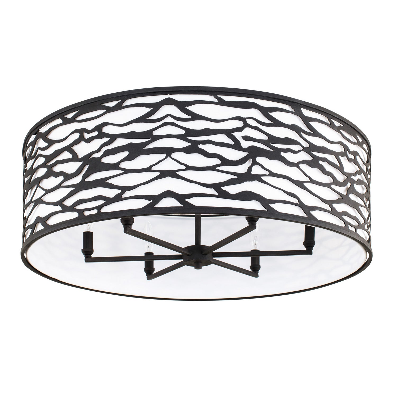Varaluz - 348S06CB - Six Light Convertible Semi-Flush/Pendant - Kato - Carbon