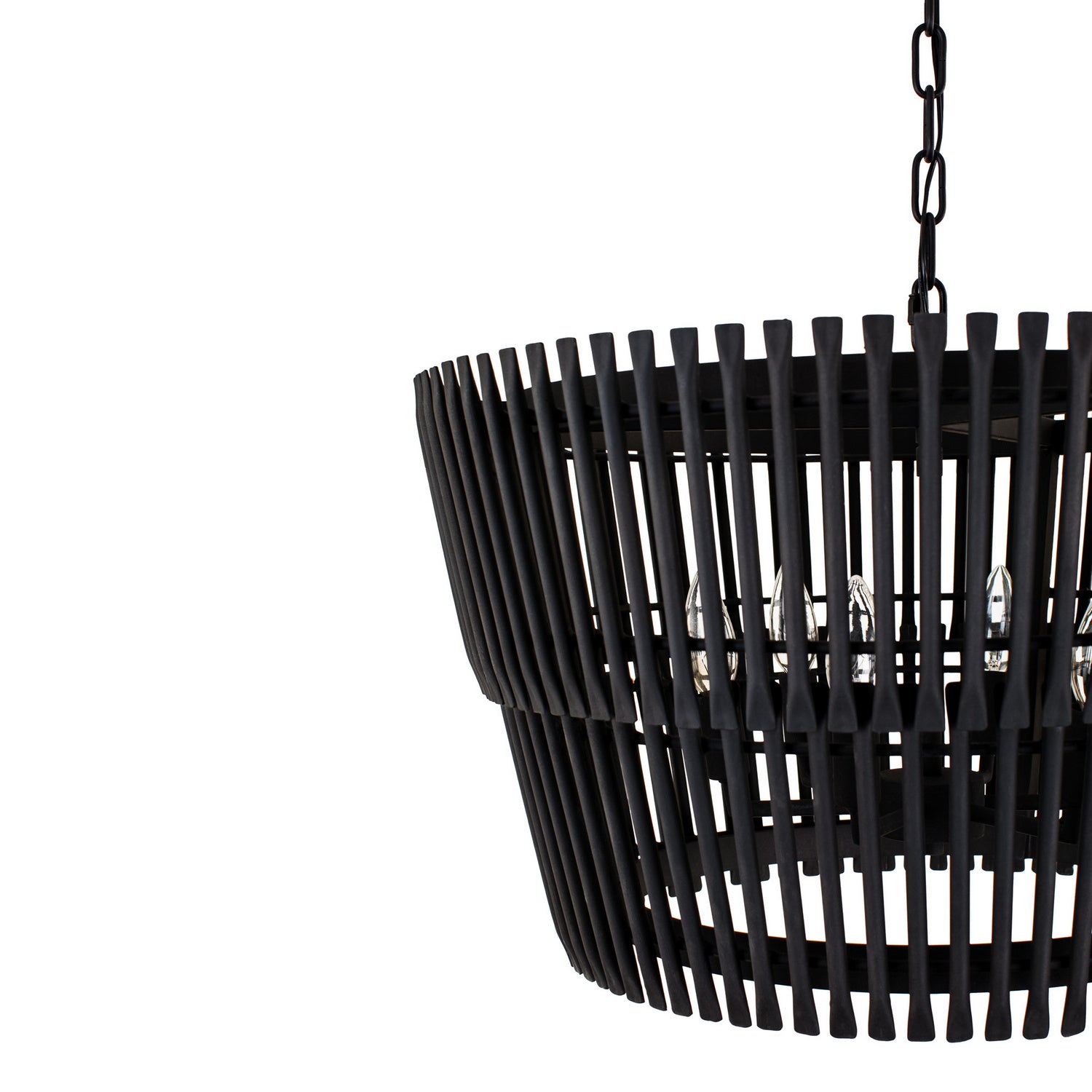 Varaluz - 355P06SCB - Six Light Pendant - Apollo - Carbon