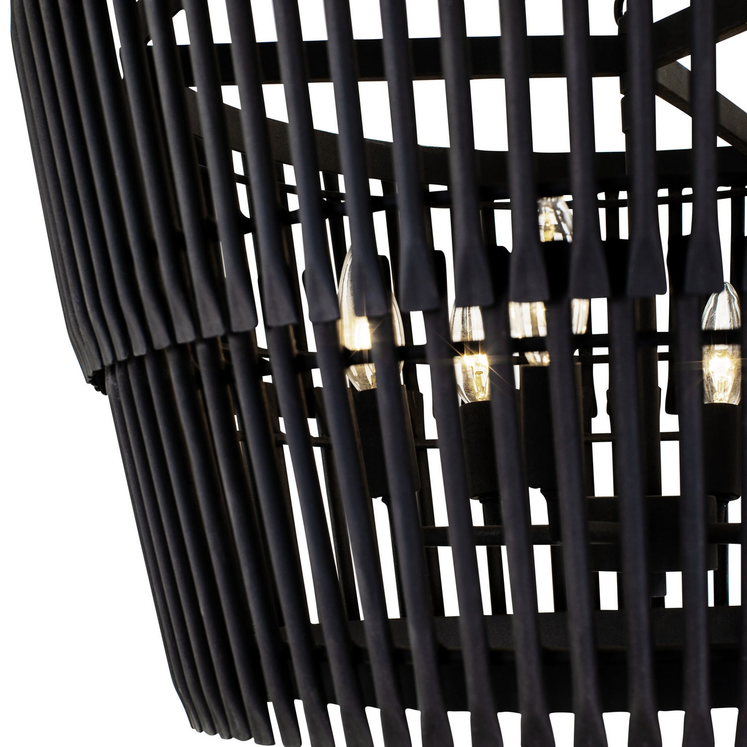 Varaluz - 355P06SCB - Six Light Pendant - Apollo - Carbon