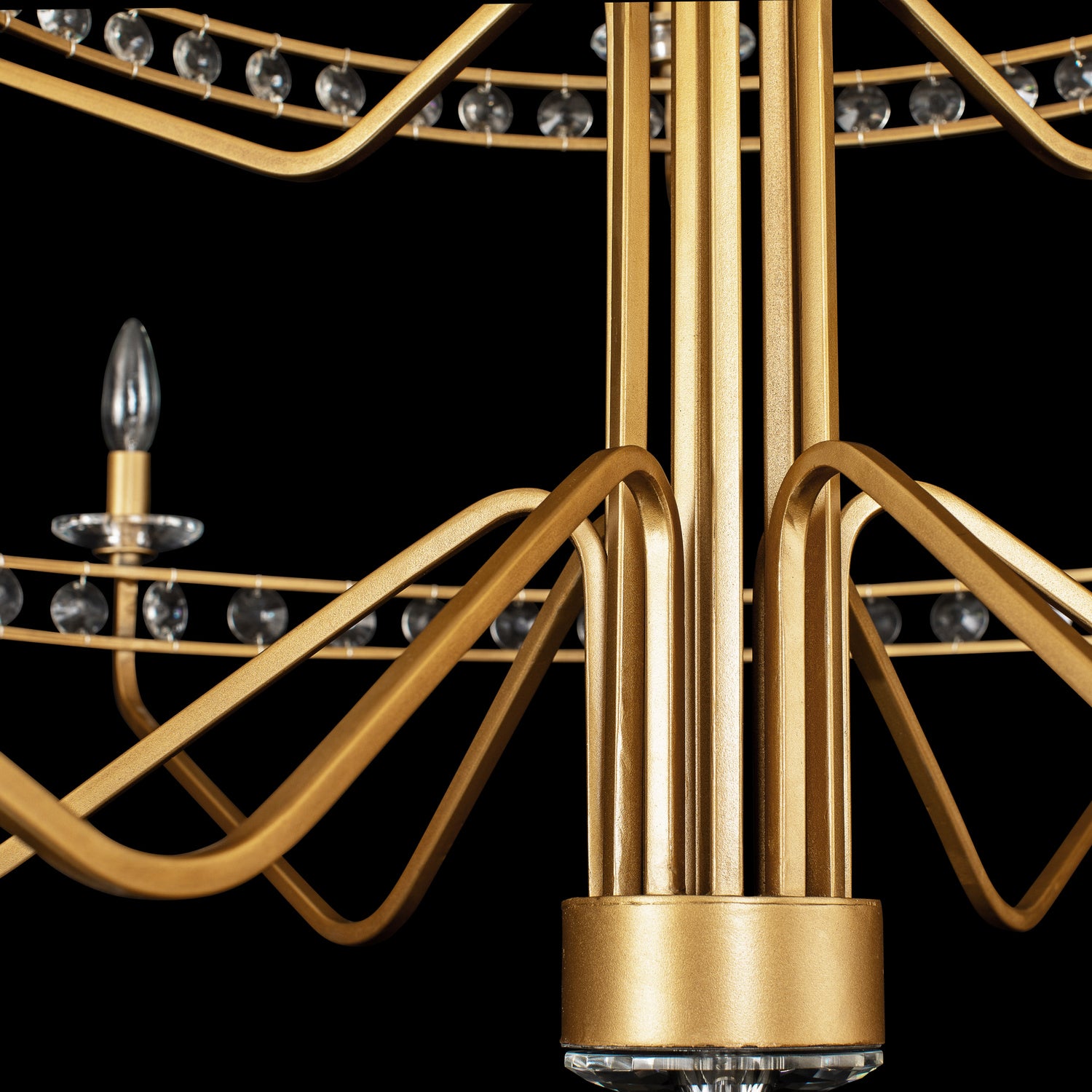 Varaluz - 363C15AG - 15 Light Chandelier - Monroe - Antique Gold