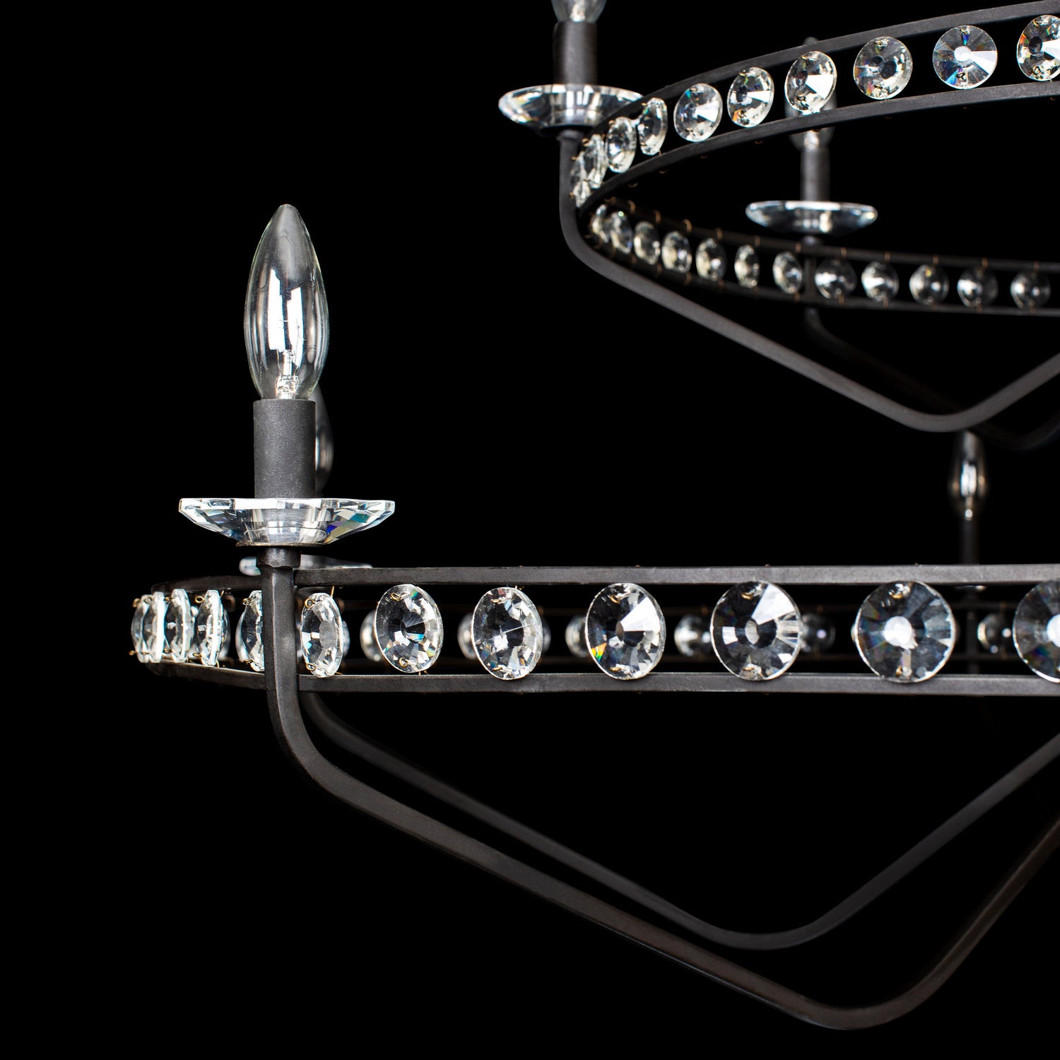 Varaluz - 363C15CB - 15 Light Chandelier - Monroe - Carbon
