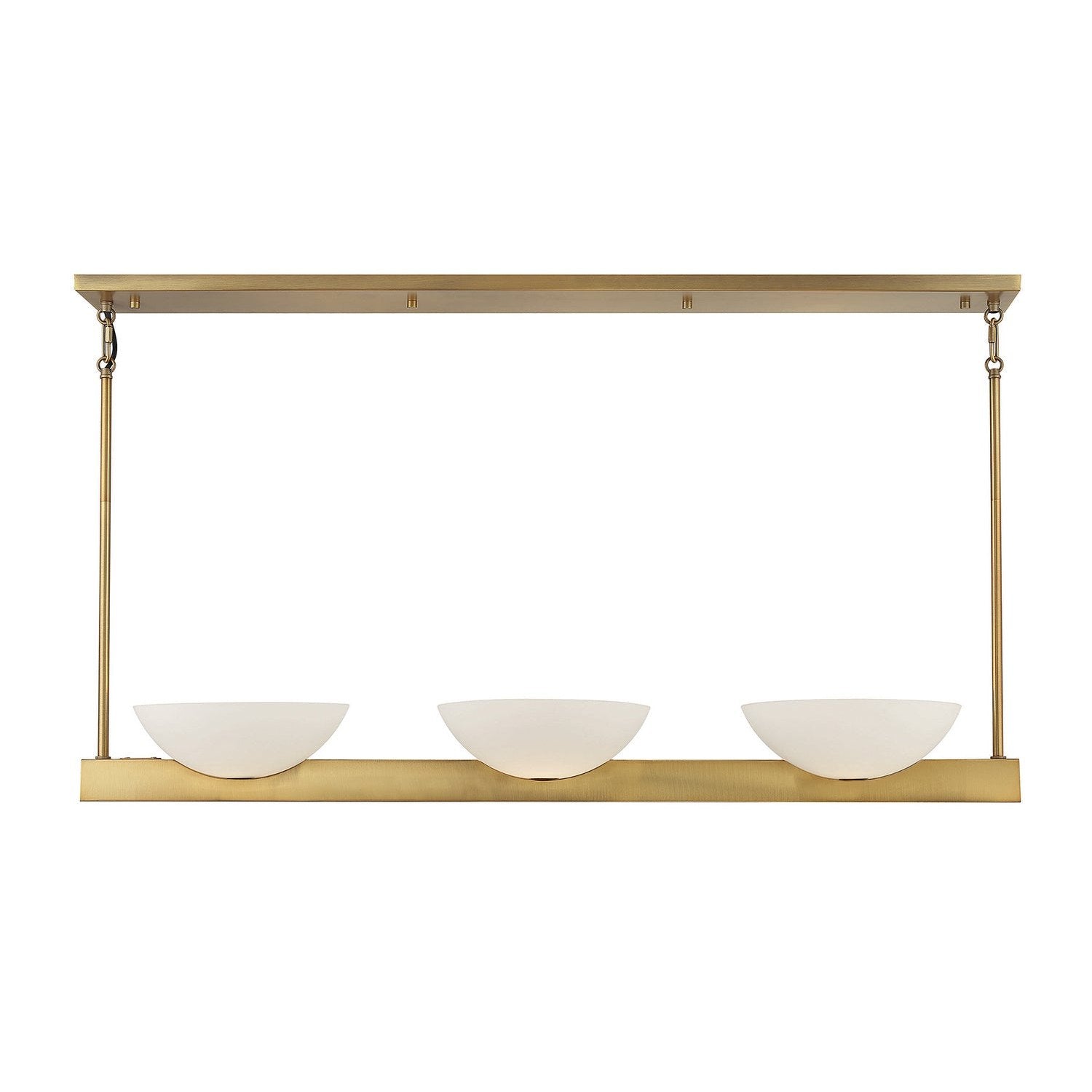 Savoy House - 1-1614-3-322 - Three Light Linear Chandelier - Fallon - Warm Brass