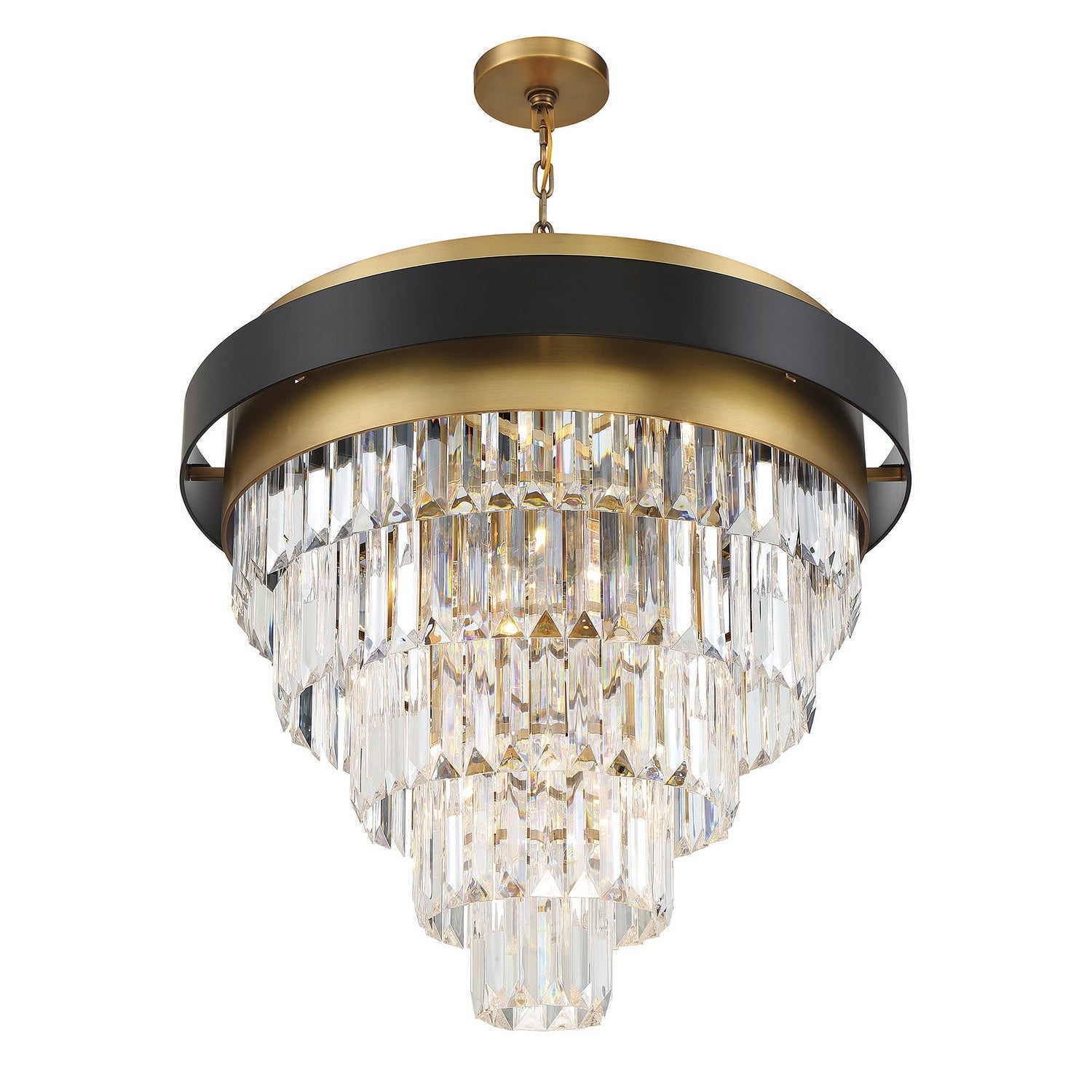 Savoy House - 1-1668-9-143 - Nine Light Chandelier - Marquise - Matte Black with Warm Brass