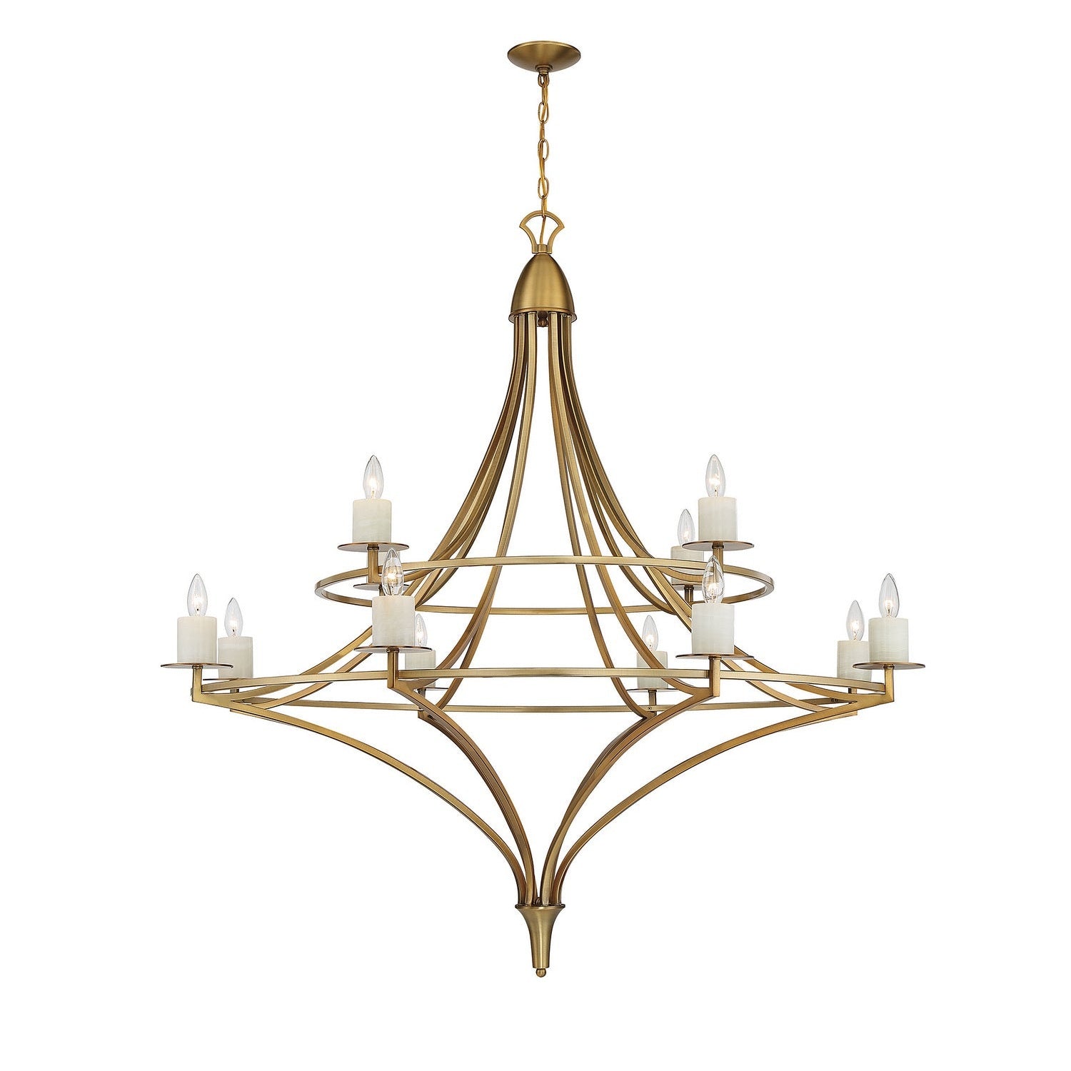 Savoy House - 1-1672-12-322 - 12 Light Chandelier - Director - Warm Brass
