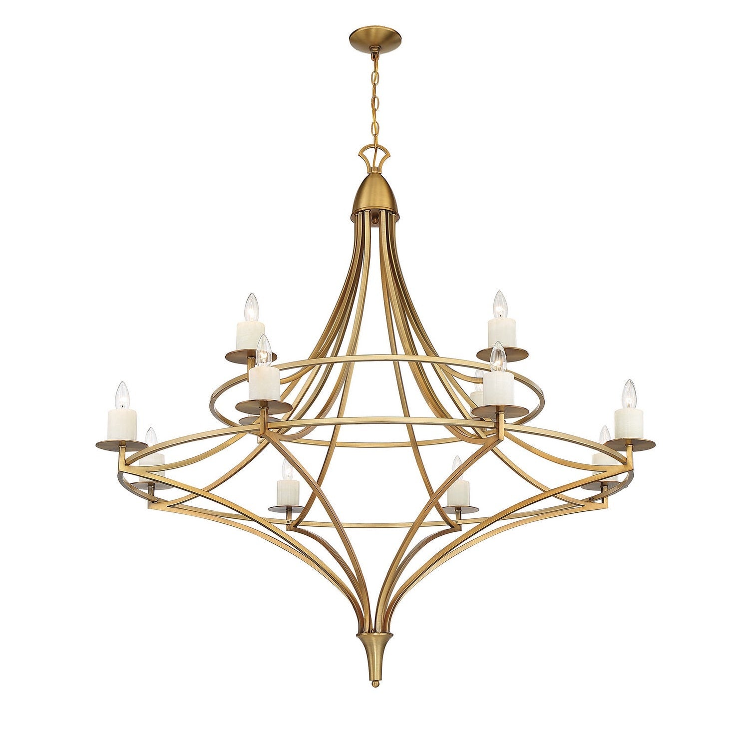 Savoy House - 1-1672-12-322 - 12 Light Chandelier - Director - Warm Brass