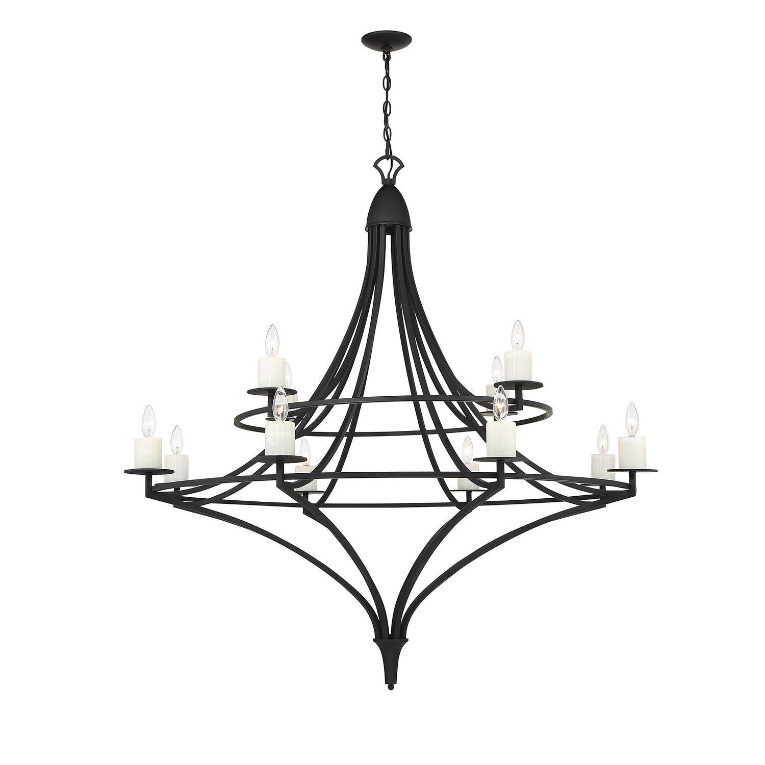 Savoy House - 1-1672-12-89 - 12 Light Chandelier - Director - Matte Black