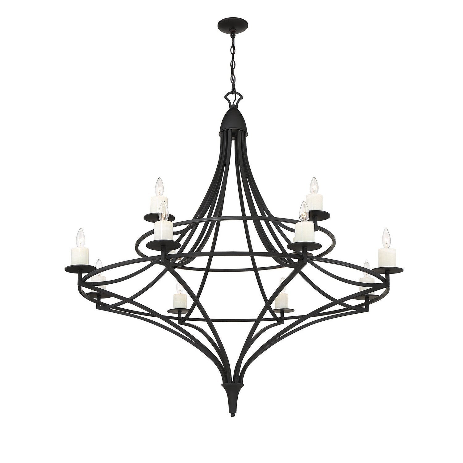 Savoy House - 1-1672-12-89 - 12 Light Chandelier - Director - Matte Black