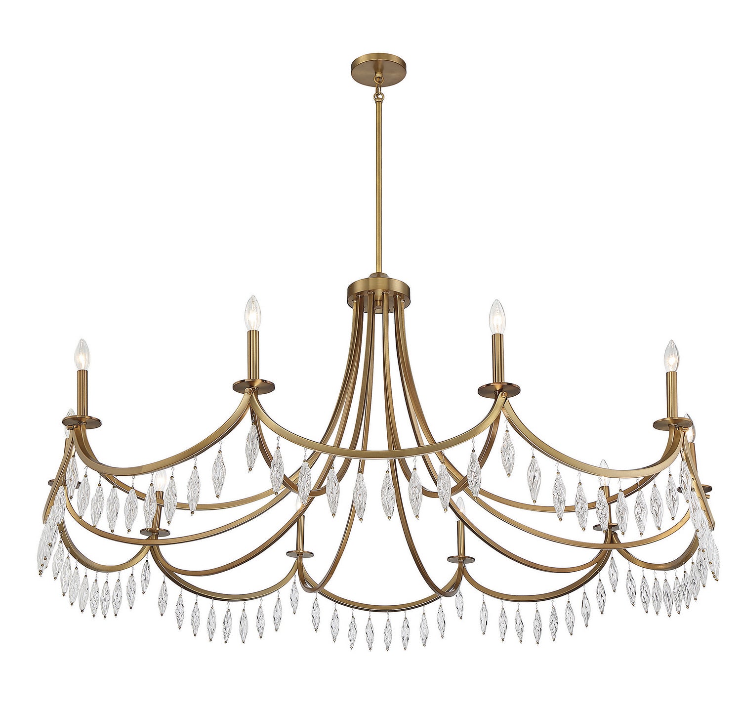 Savoy House - 1-1805-10-322 - Ten Light Chandelier - Kameron - Warm Brass