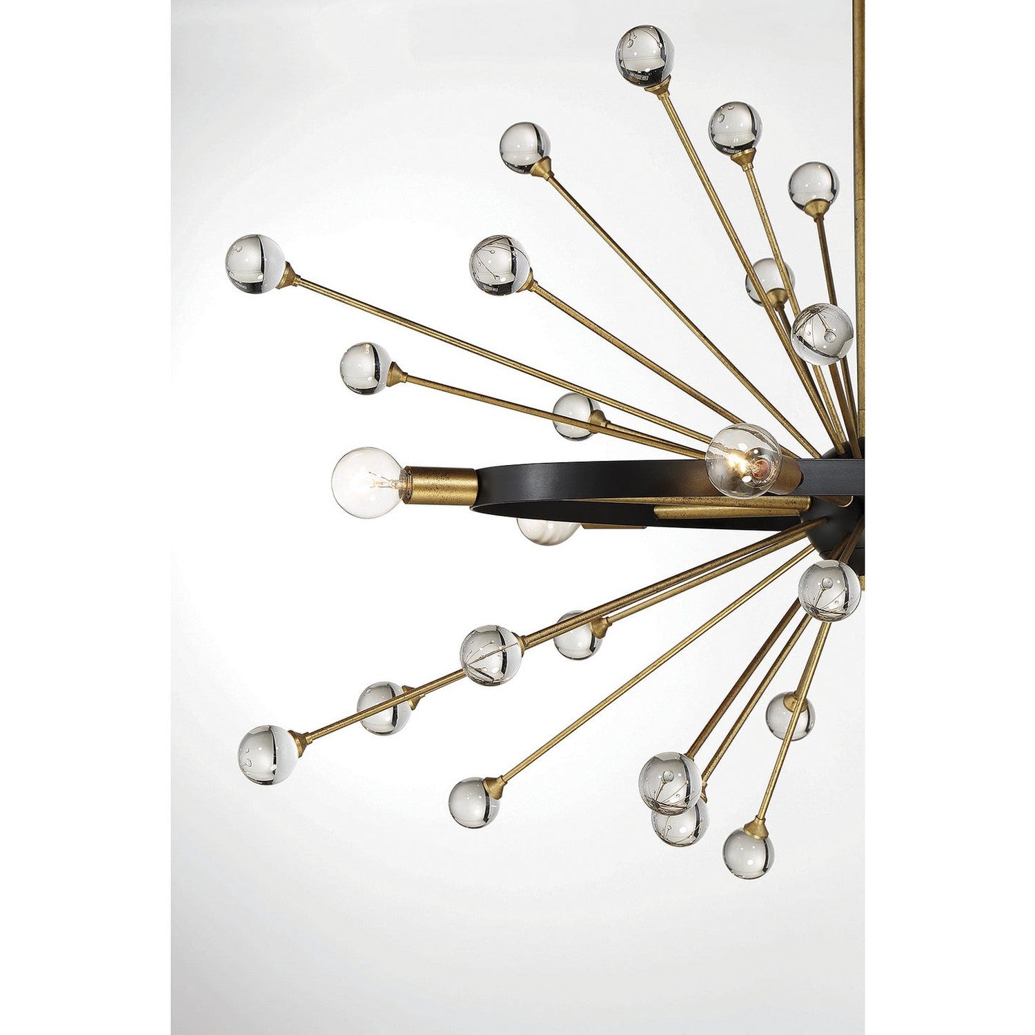 Savoy House - 1-1858-6-62 - Six Light Chandelier - Ariel - Como Black with Gold