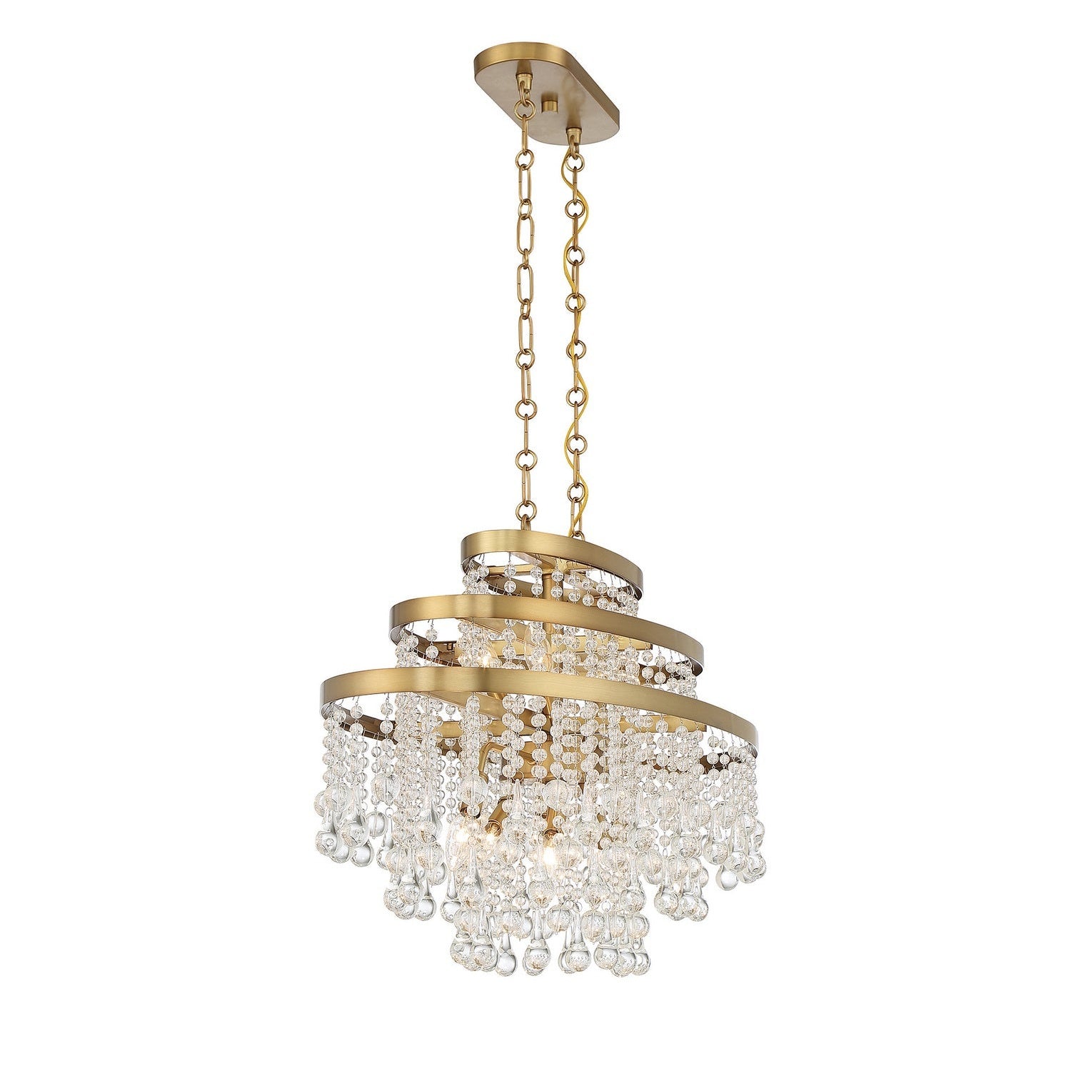 Savoy House - 1-1867-10-322 - Ten Light Chandelier - Luna - Warm Brass