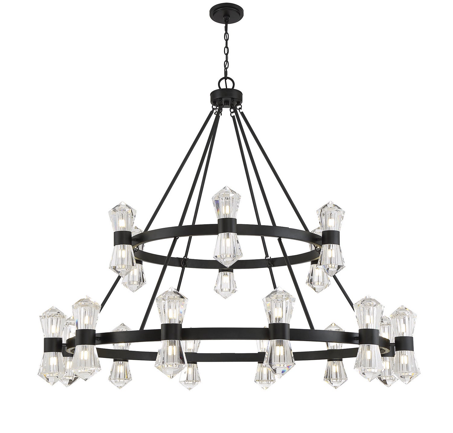 Savoy House - 1-1938-36-89 - LED Chandelier - Dryden - Matte Black