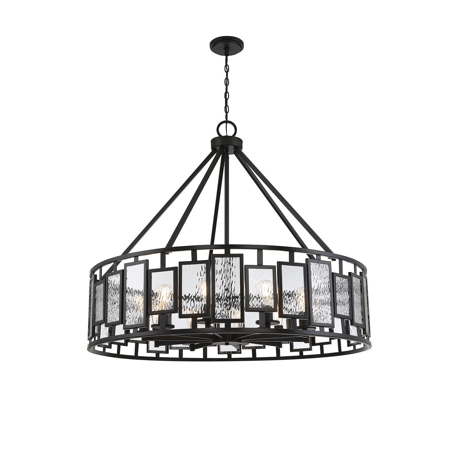 Savoy House - 1-1943-10-89 - Ten Light Chandelier - Deandre - Matte Black