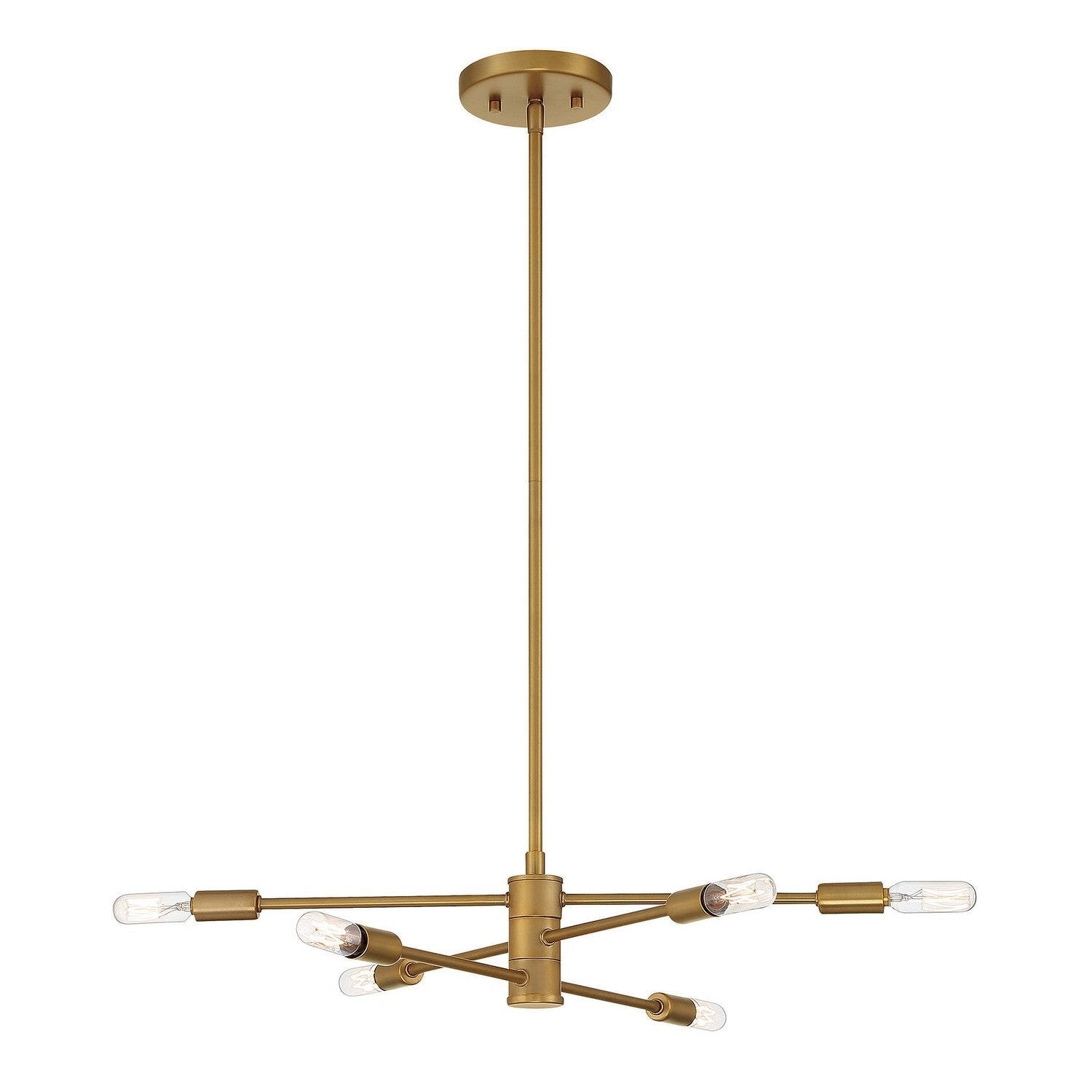 Savoy House - 1-7000-6-322 - Six Light Chandelier - Lyrique - Warm Brass