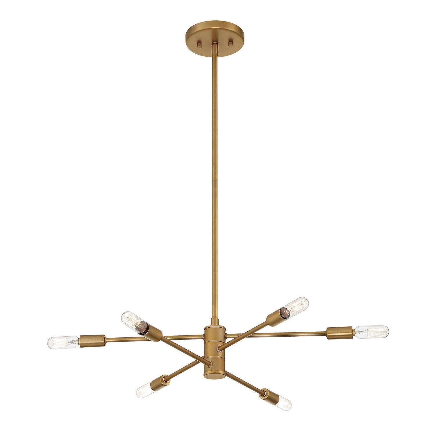 Savoy House - 1-7000-6-322 - Six Light Chandelier - Lyrique - Warm Brass