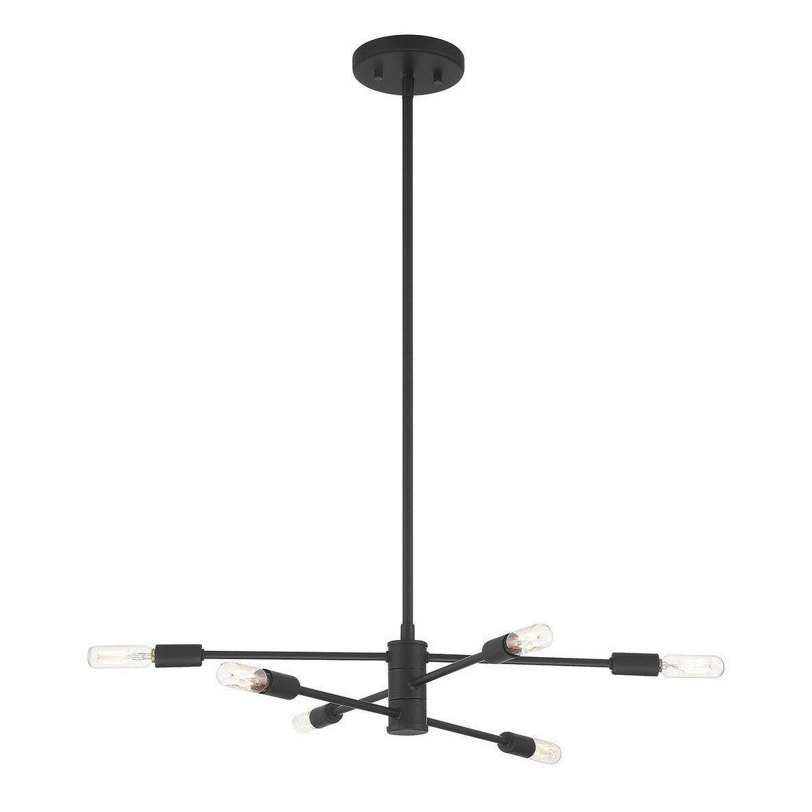 Savoy House - 1-7000-6-89 - Six Light Chandelier - Lyrique - Matte Black