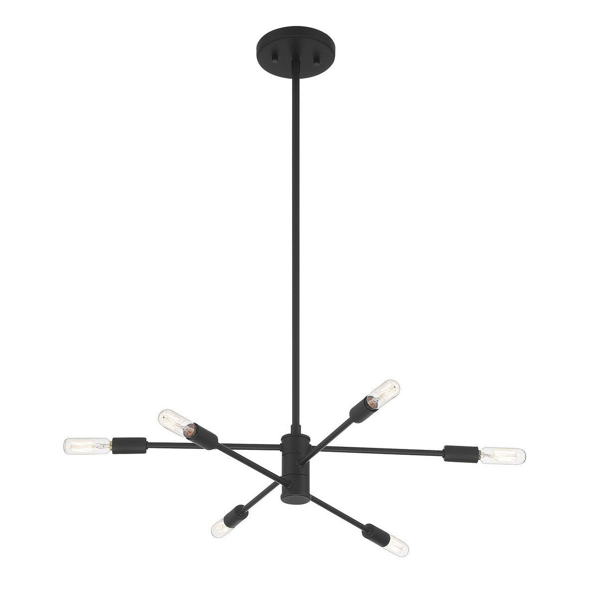 Savoy House - 1-7000-6-89 - Six Light Chandelier - Lyrique - Matte Black