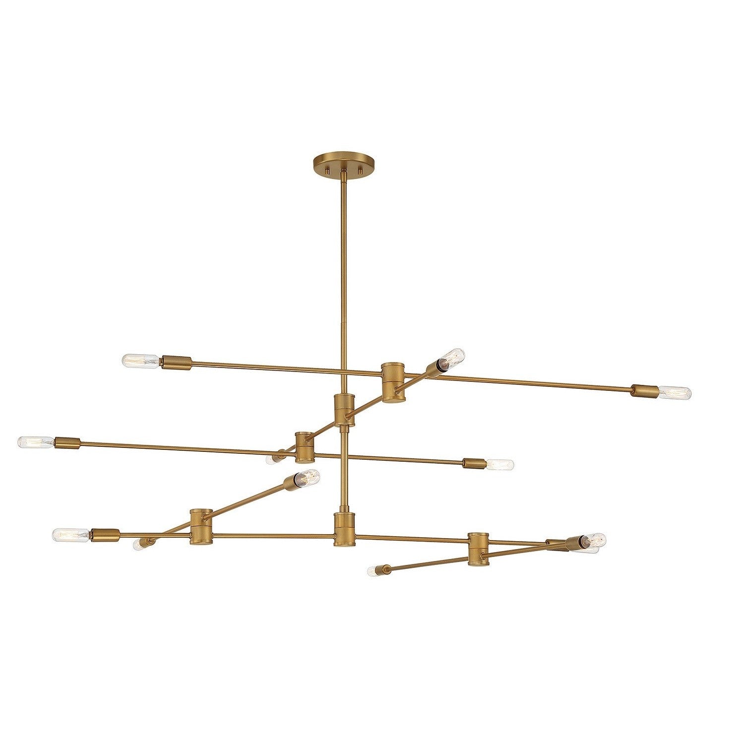 Savoy House - 1-7001-12-322 - 12 Light Chandelier - Lyrique - Warm Brass