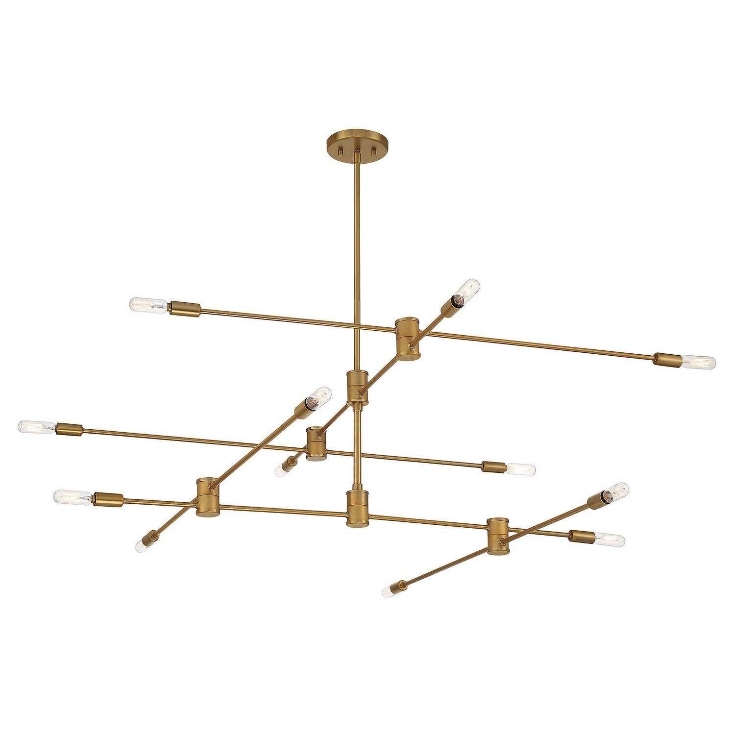 Savoy House - 1-7001-12-322 - 12 Light Chandelier - Lyrique - Warm Brass