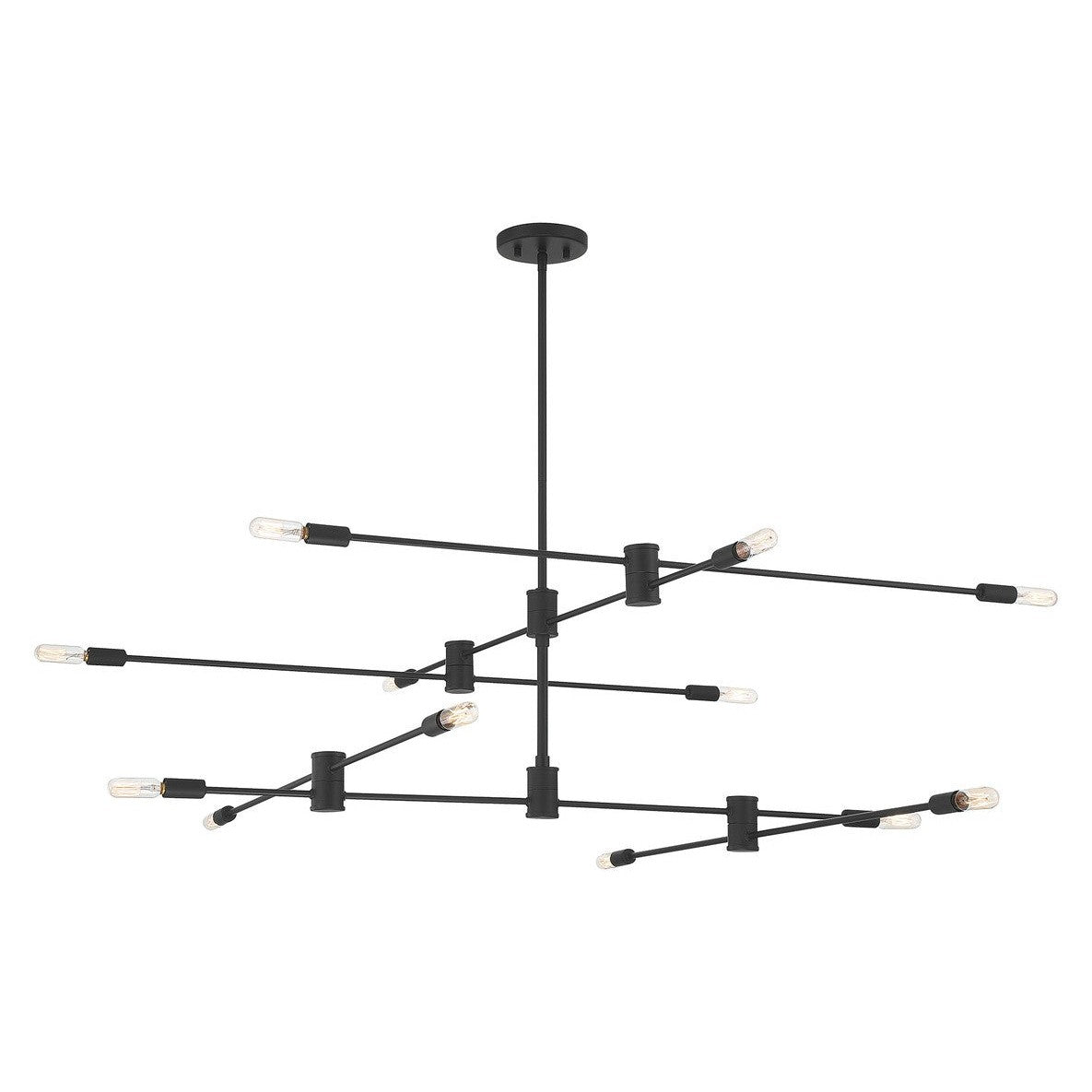 Savoy House - 1-7001-12-89 - 12 Light Chandelier - Lyrique - Matte Black